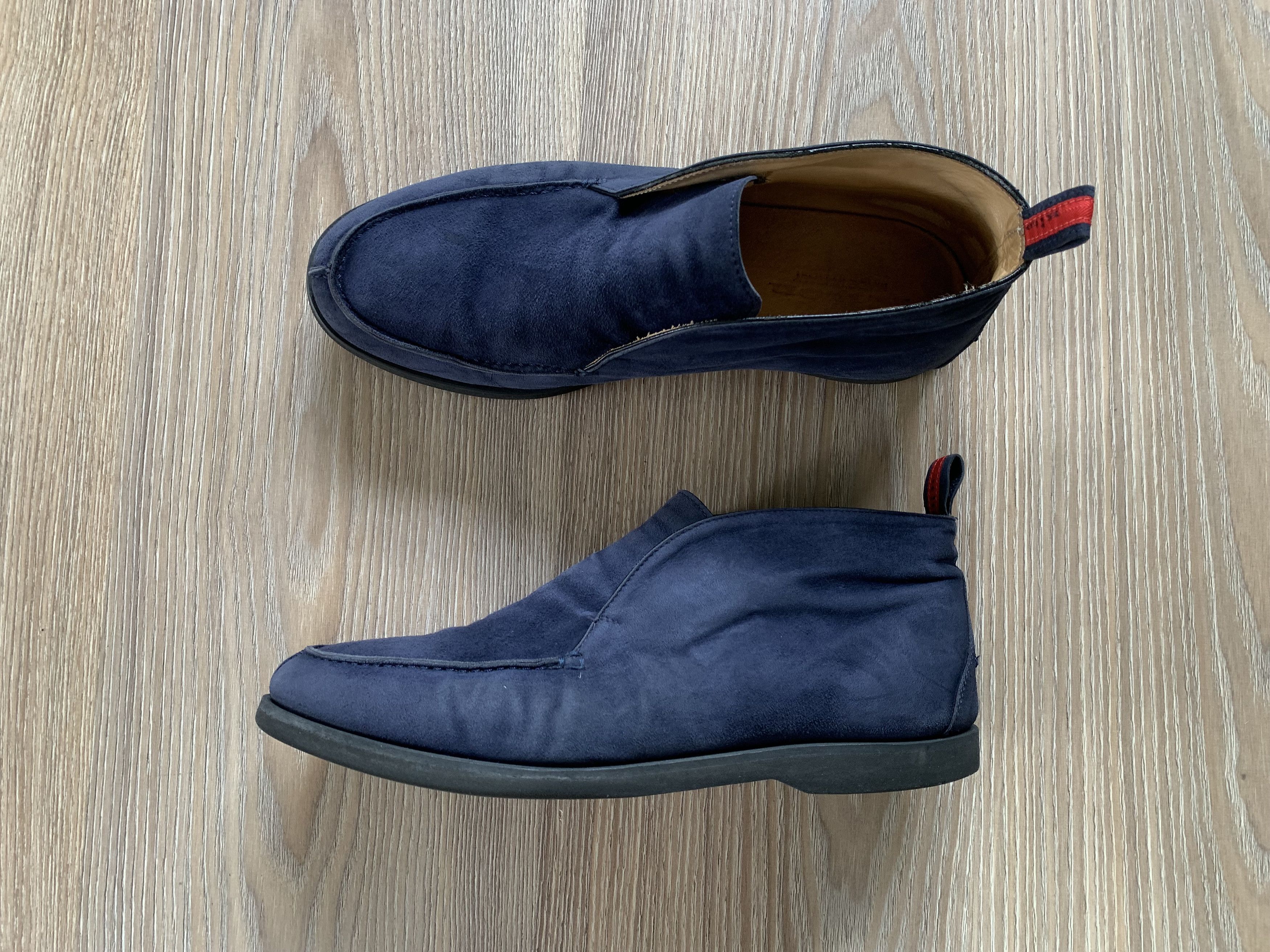 Kiton Kiton Mens Suede Blue Fly Loafers Leather Shoes Size US 8.5 / EU 41-42 - 2 Thumbnail