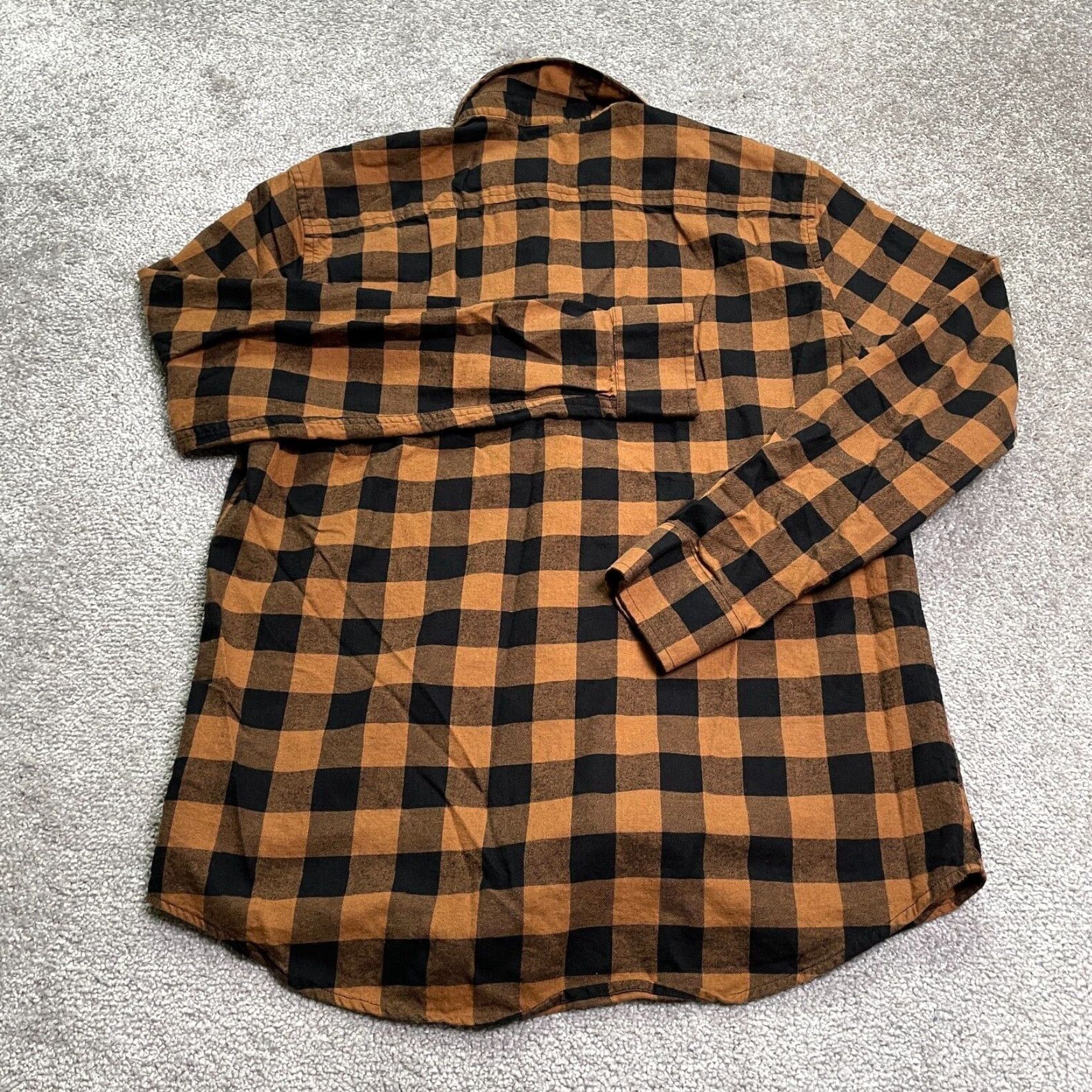 Guess GUESS Flannel Shirt Mens Large Brown Plaid Button-Up Casual Top Size US L / EU 52-54 / 3 - 2 Thumbnail