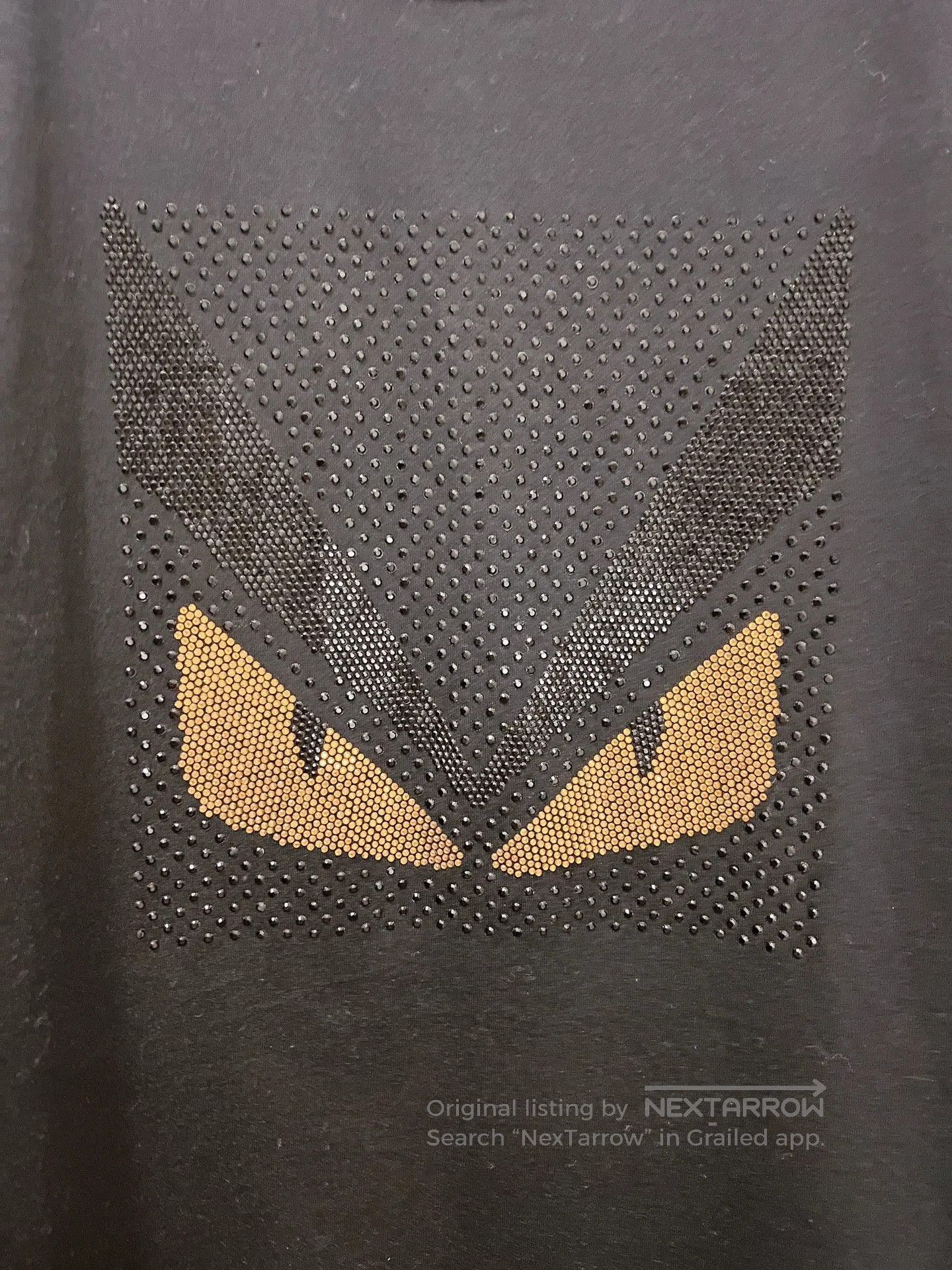 Fendi FENDI Black Devil Crystal Short Sleeve. Size US L / EU 52-54 / 3 - 3 Thumbnail