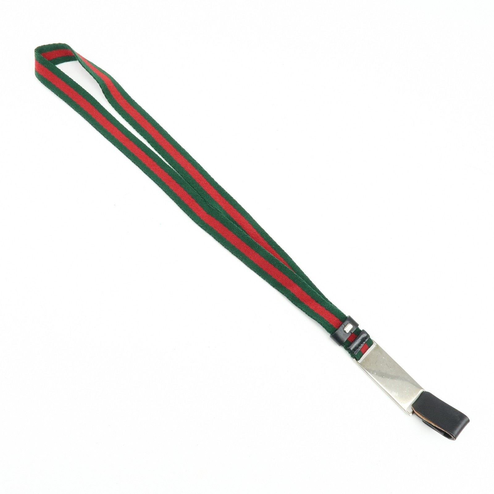 Gucci Gucci Web Stripe Key Holder Canvas Multicolor Size ONE SIZE - 2 Thumbnail