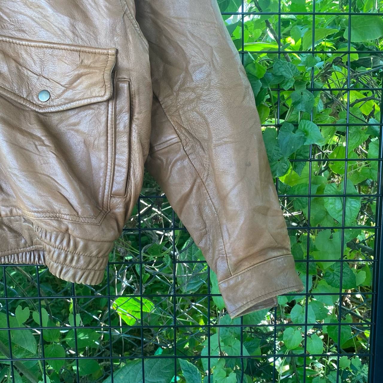 Genuine Leather × Vintage Vintage Ciivin Sherpa Neck Military Style Leather Jacket Size US M / EU 48-50 / 2 - 5 Thumbnail