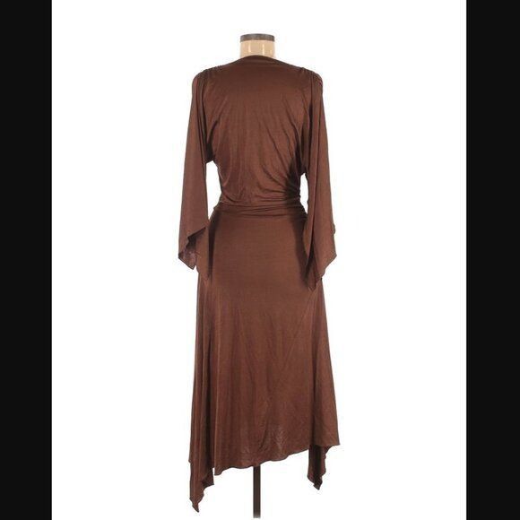 Black Halo Black Halo Dress M Faux Wrap Asymmetrical Handkerchief Hem D Size M / US 6-8 / IT 42-44 - 2 Thumbnail