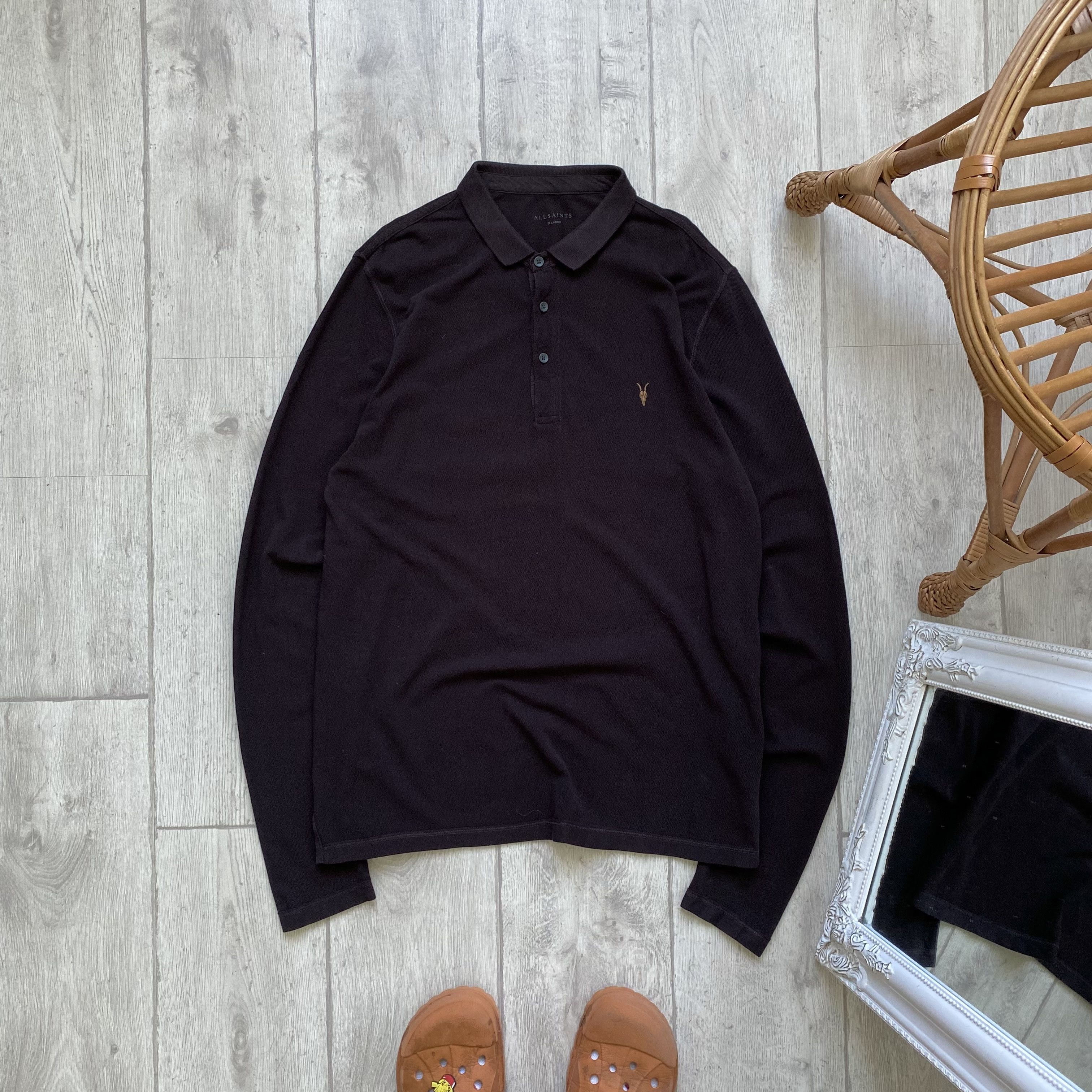 Allsaints Designer Allsaint rugby polo shirt long sleeve mini logo Size US L / EU 52-54 / 3 - 1 Thumbnail
