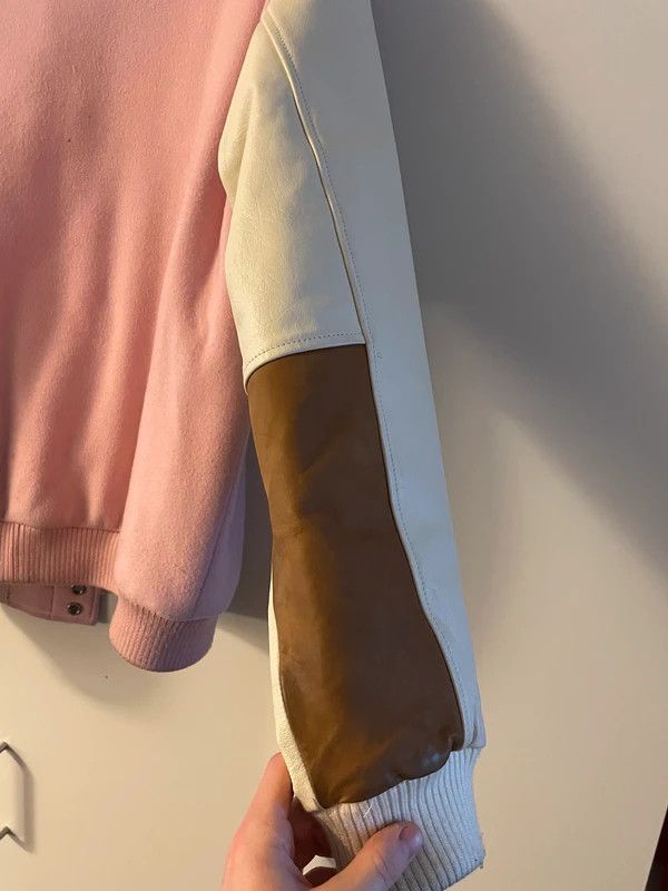 Golf Wang WOOL G LETTERMAN JACKET by GOLF WANG Light Pink / XL Size US XL / EU 56 / 4 - 7 Thumbnail