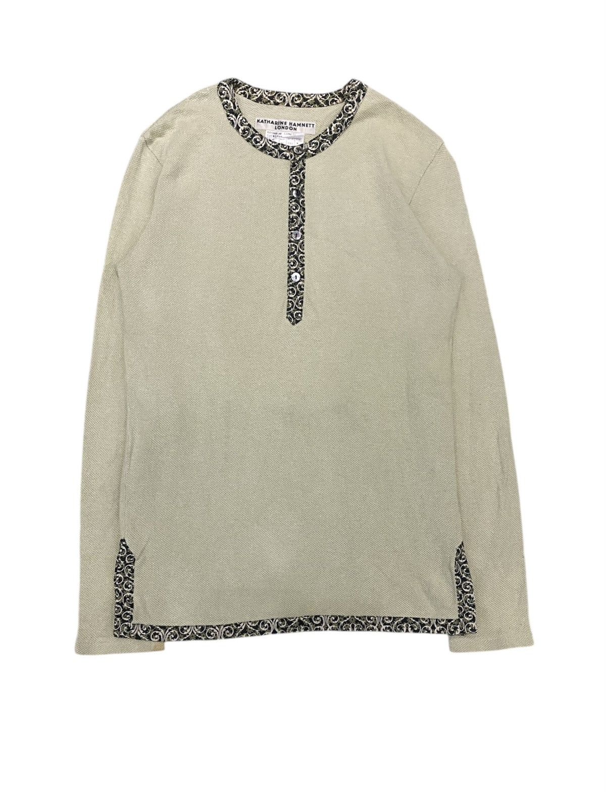 Japanese Brand × Katharine Hamnett London × PHENOMENON 2000s Hamnett floral hem wafer shirt Size US M / EU 48-50 / 2 - 1 Thumbnail