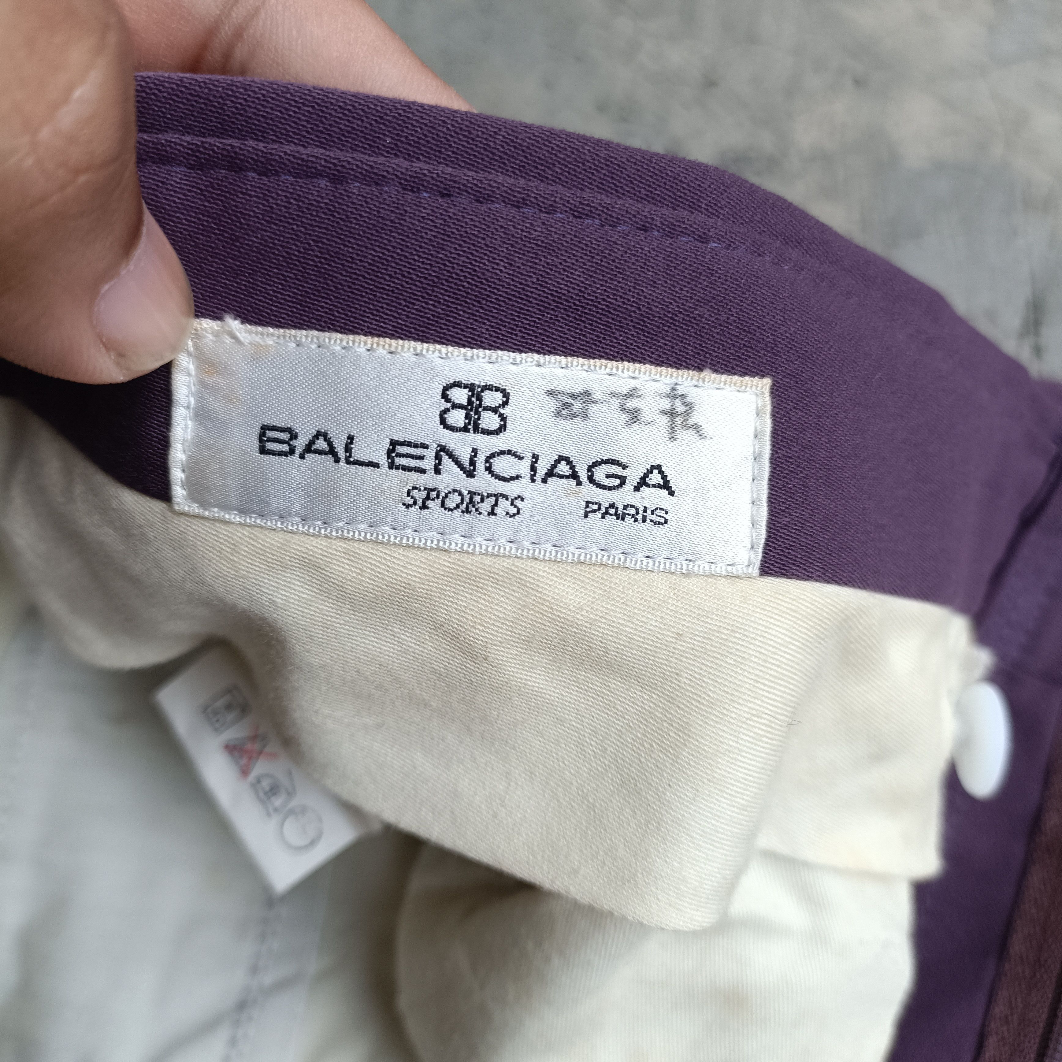 Balenciaga Vintage Balenciaga Casual Purple Logo trouser Pants Size US 33 - 11 Thumbnail