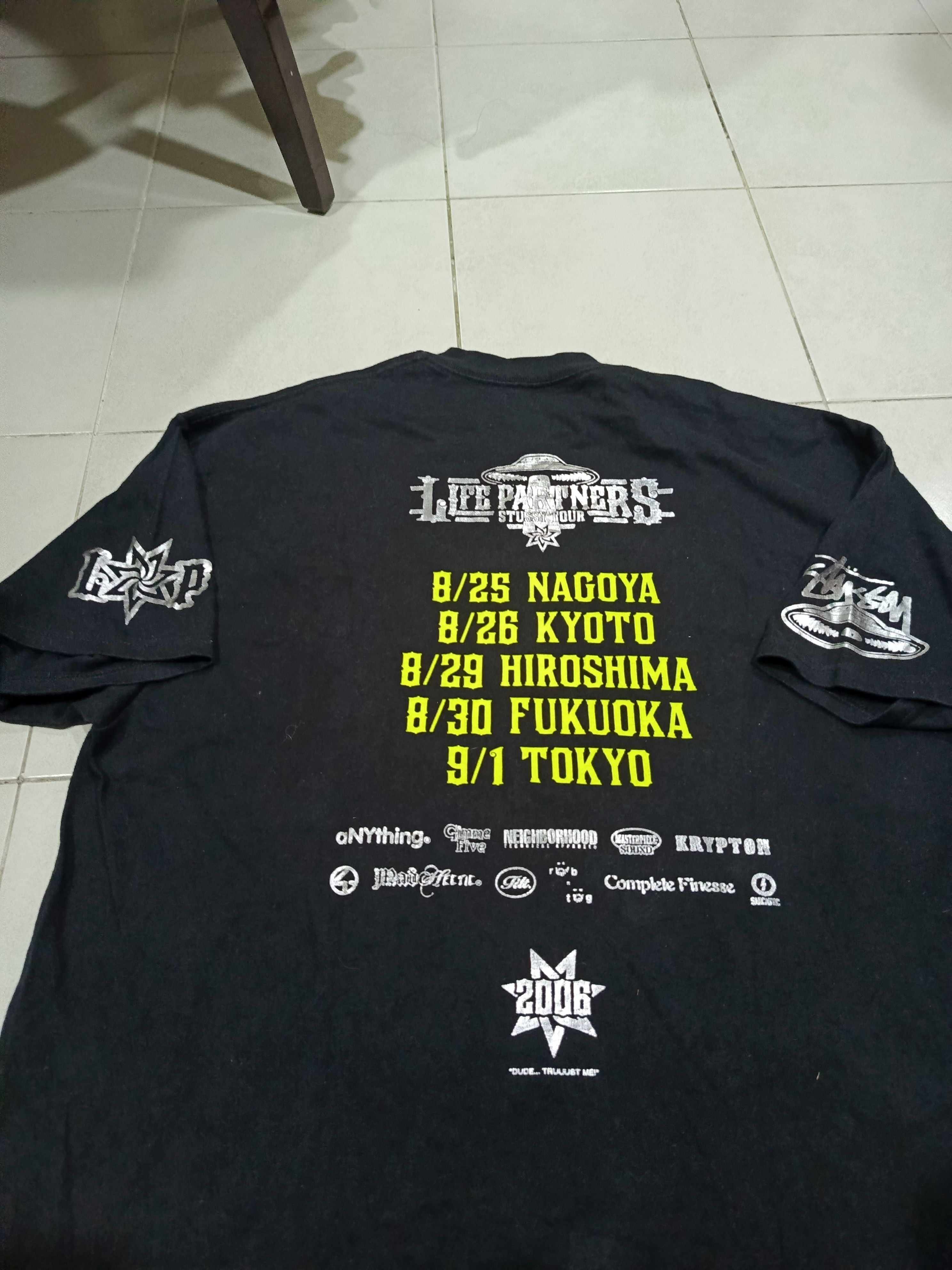 Stussy RARE!! Life Partners Stussy Tour T-shirt Size US XL / EU 56 / 4 - 2 Thumbnail