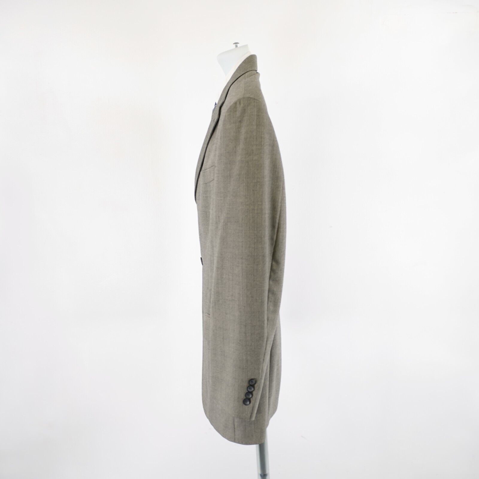 Oscar De La Renta Oscar De La Renta Tweed Wool Herringbone 40R Gray W/ Hint Of Size 40R - 5 Thumbnail