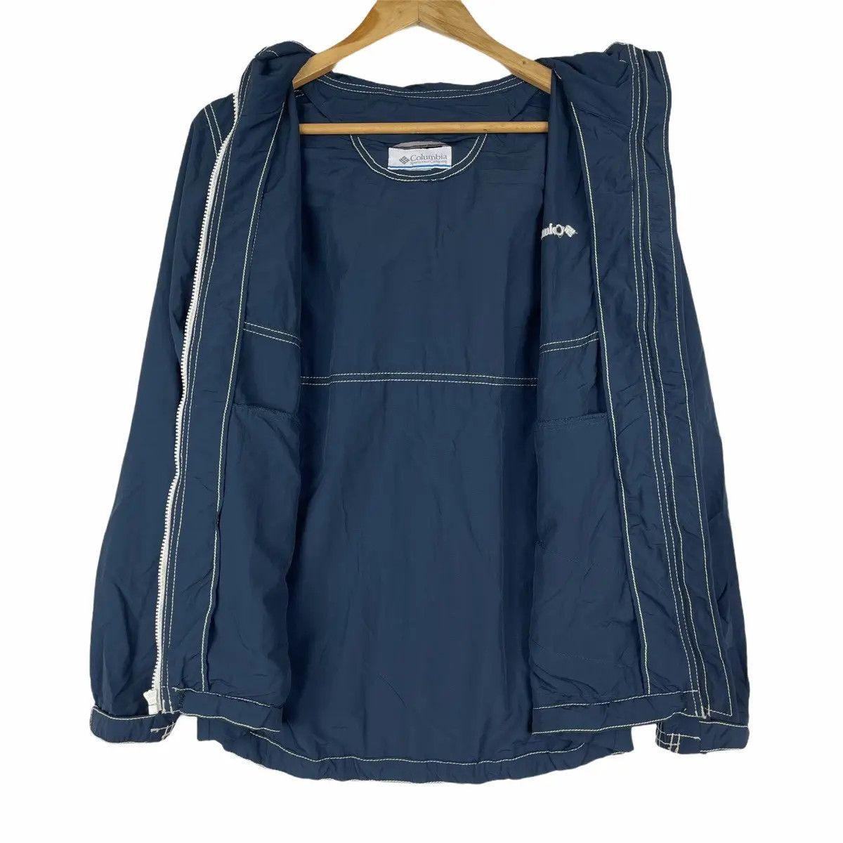 Columbia Vintage COLUMBIA BLUE Sweater Zip Surfing Hoodie Jacket Size US S / EU 44-46 / 1 - 4 Thumbnail