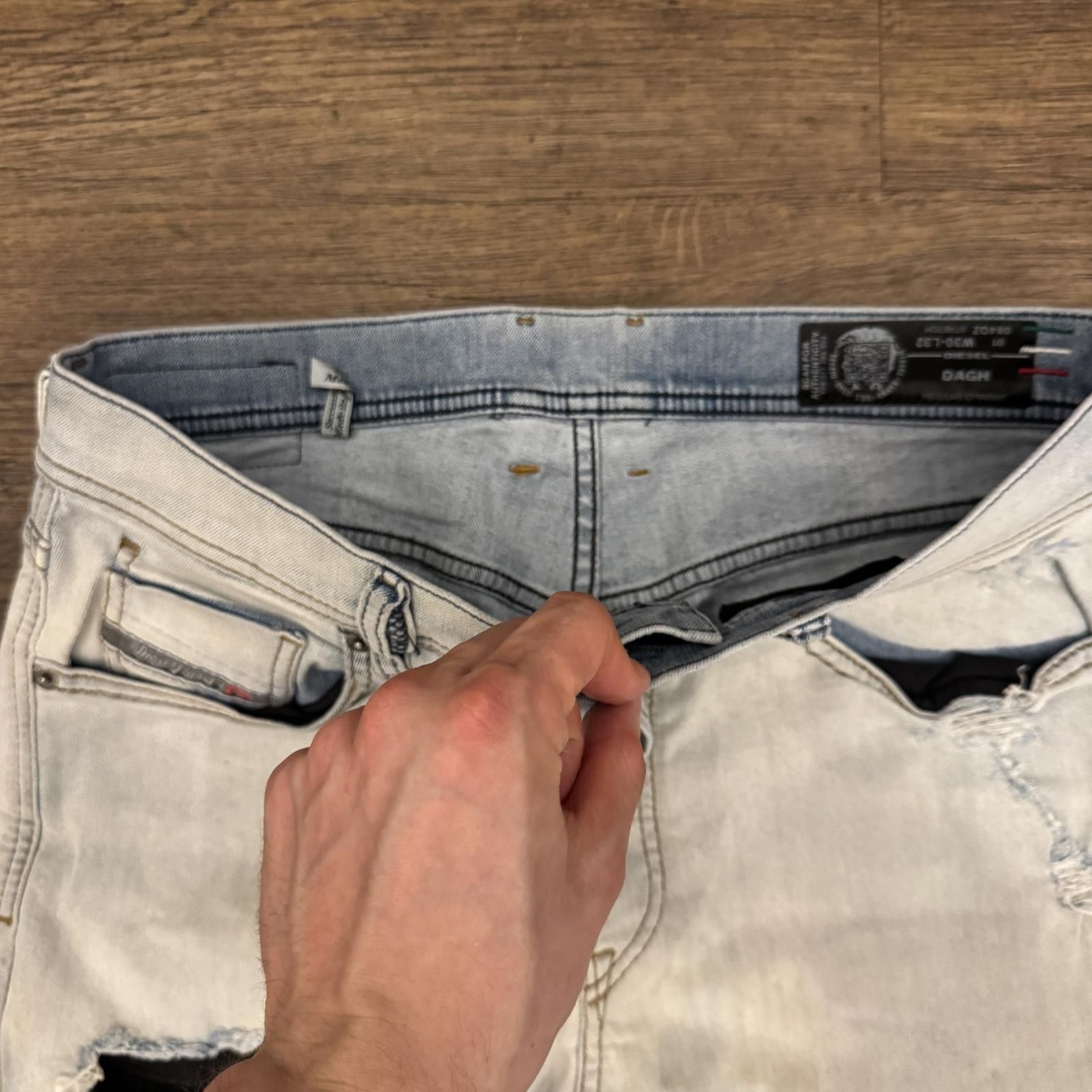 Diesel Diesel Distressed Jeans with Print Size US 30 / EU 46 - 3 Thumbnail