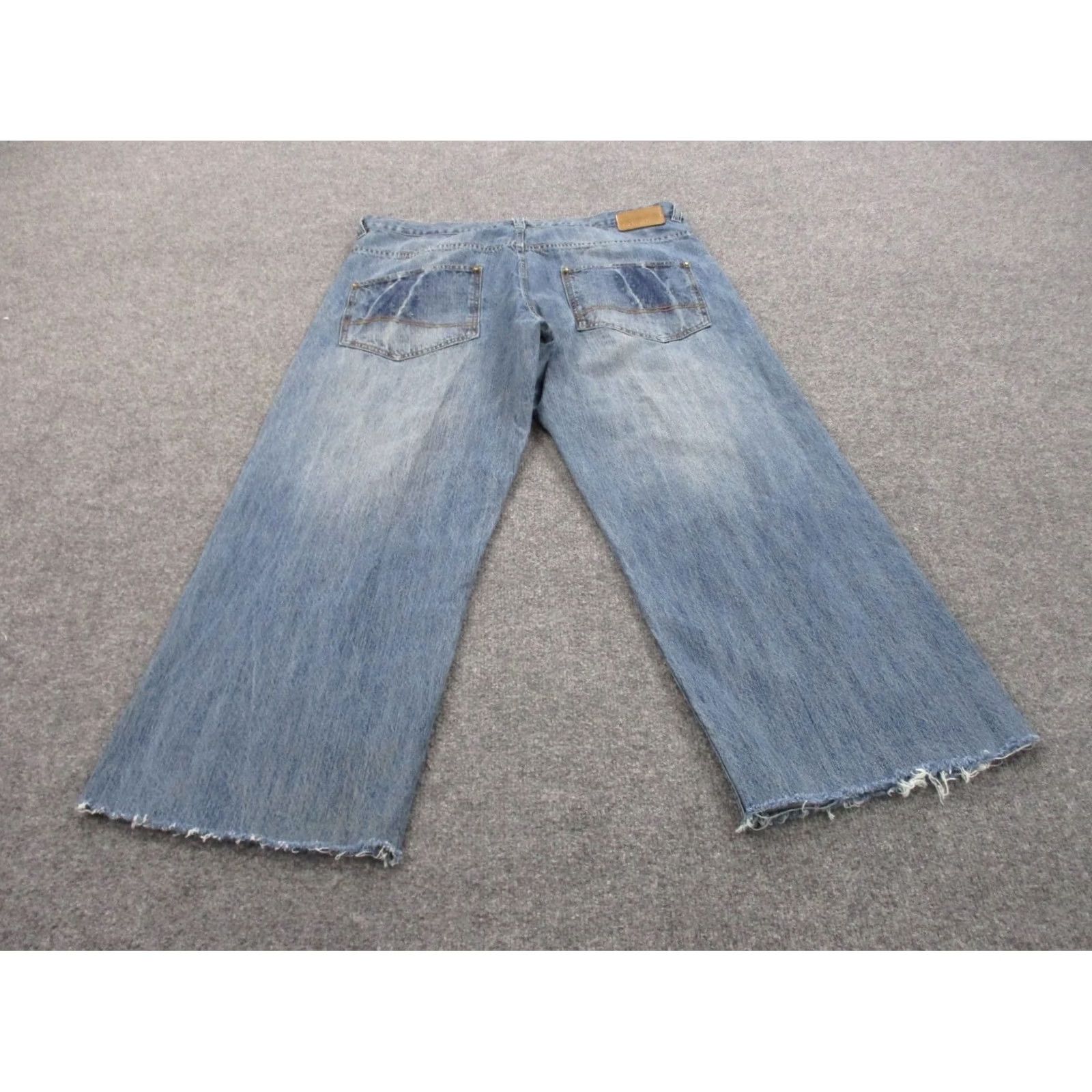 Ecko Unltd. Ecko Unltd Jeans Men 40 Blue Denim Wide Leg Y2K Grunge Baggy Logo Skater Vintage Jeans Size US 41 - 2 Thumbnail