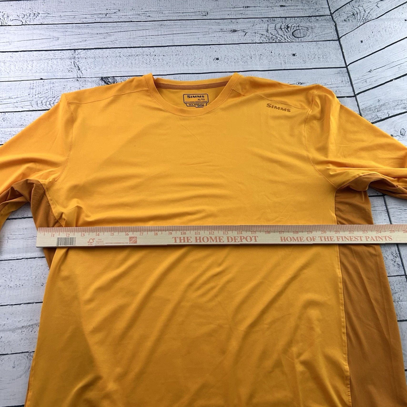 Vintage SIMMS Solarflex Long Sleeve Athletic Fishing Outdoor Shirt Men's XL Yellow Gold Size US XL / EU 56 / 4 - 5 Thumbnail