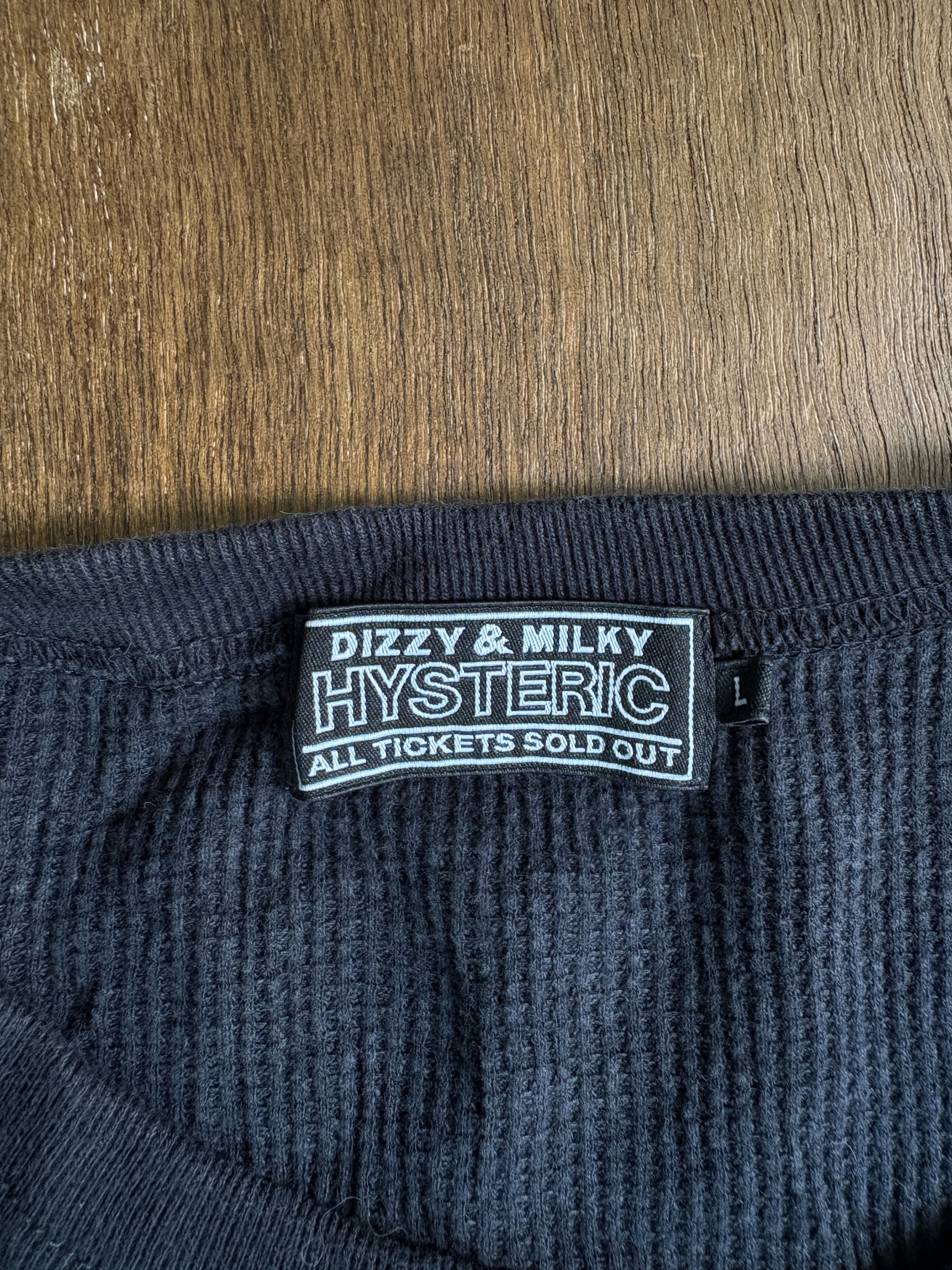 Hysteric Glamour Dizzy & Milky HYSTERIC "Try It Now" Graphic Tee Black L Size US L / EU 52-54 / 3 - 4 Thumbnail