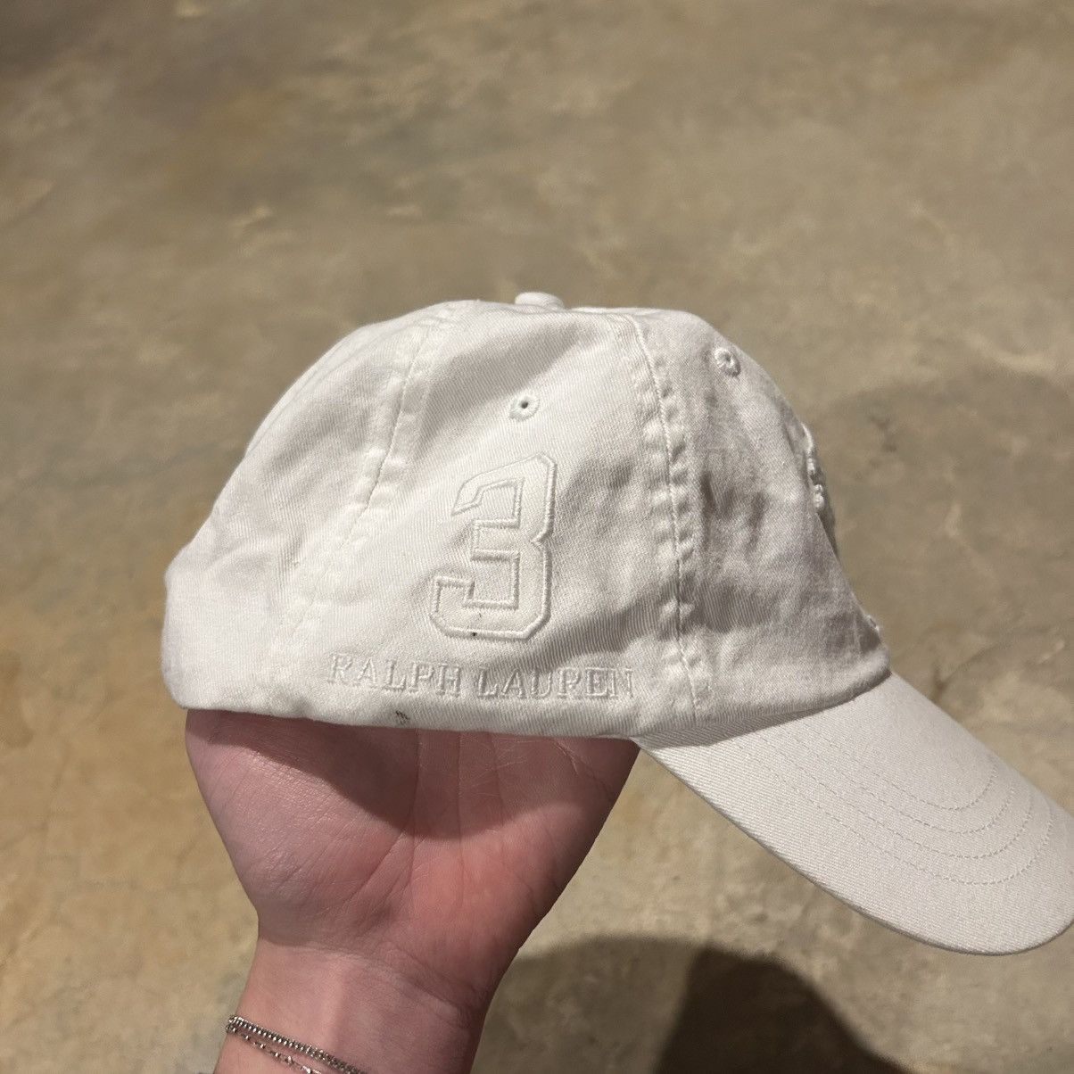 Polo Ralph Lauren × Vintage Vintage Polo Ralph Lauren Big Pony Twill Ball Cap Size ONE SIZE - 4 Thumbnail