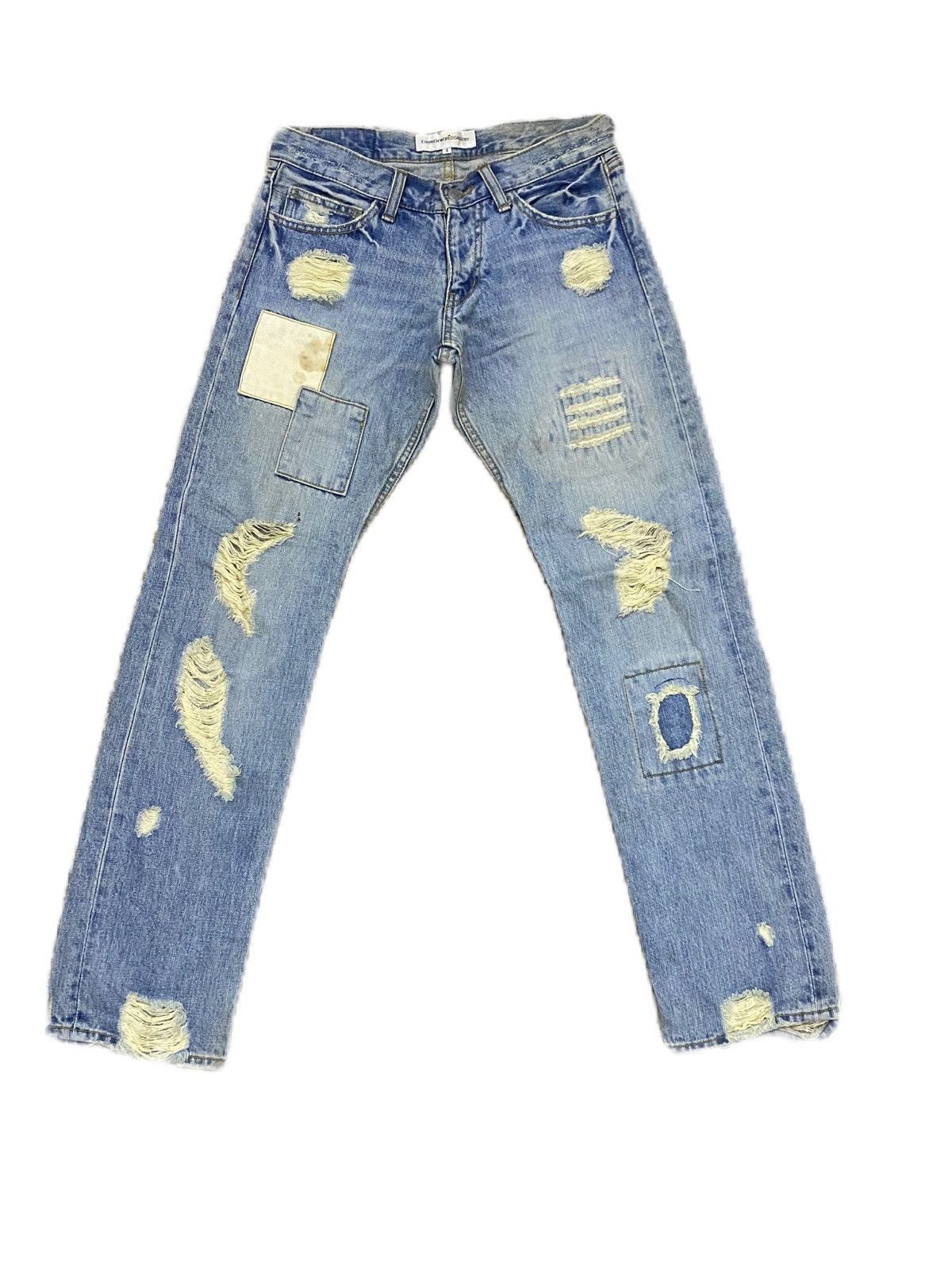 Japan Brand Patchwork E Hyphen World Gallery Ripped Design