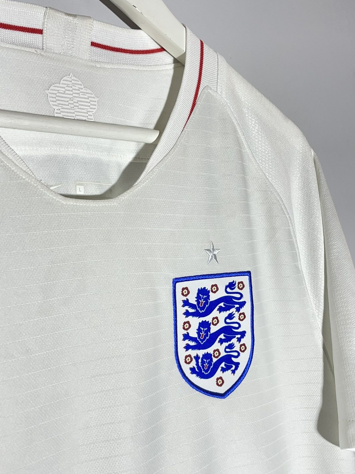 Nike National Team England Nike 2018 Y2k Blokecore Football Shirt Size US L / EU 52-54 / 3 - 4 Thumbnail