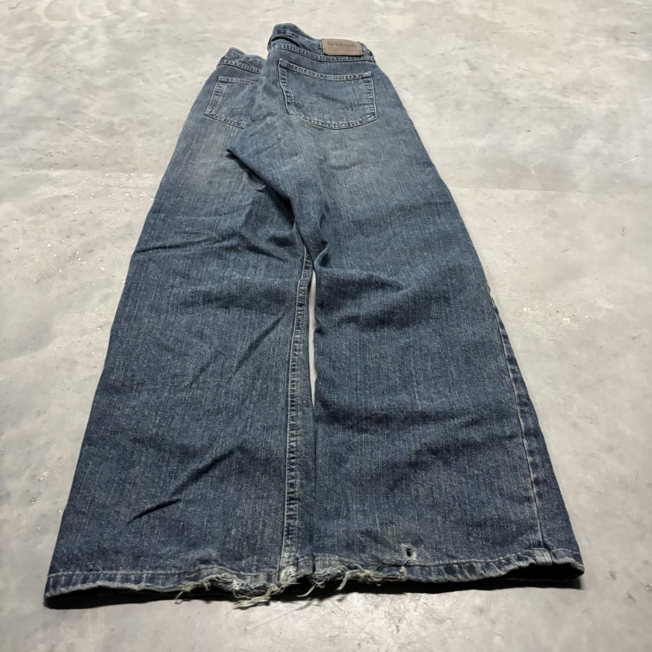 Japanese Brand × Vintage Crazy Vintage Y2K/2000s Grunge Dark Wash Bootcut Denim Jeans! Size US 32 / EU 48 - 4 Thumbnail