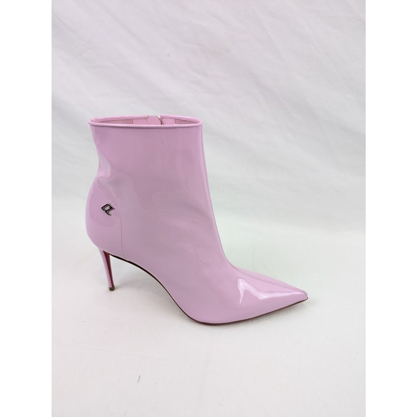 Christian Louboutin o1rshd1 Patent Soft Sporty Kate Booty 85 in Lin Pinkador Size US 11 / IT 41 - 1 Thumbnail