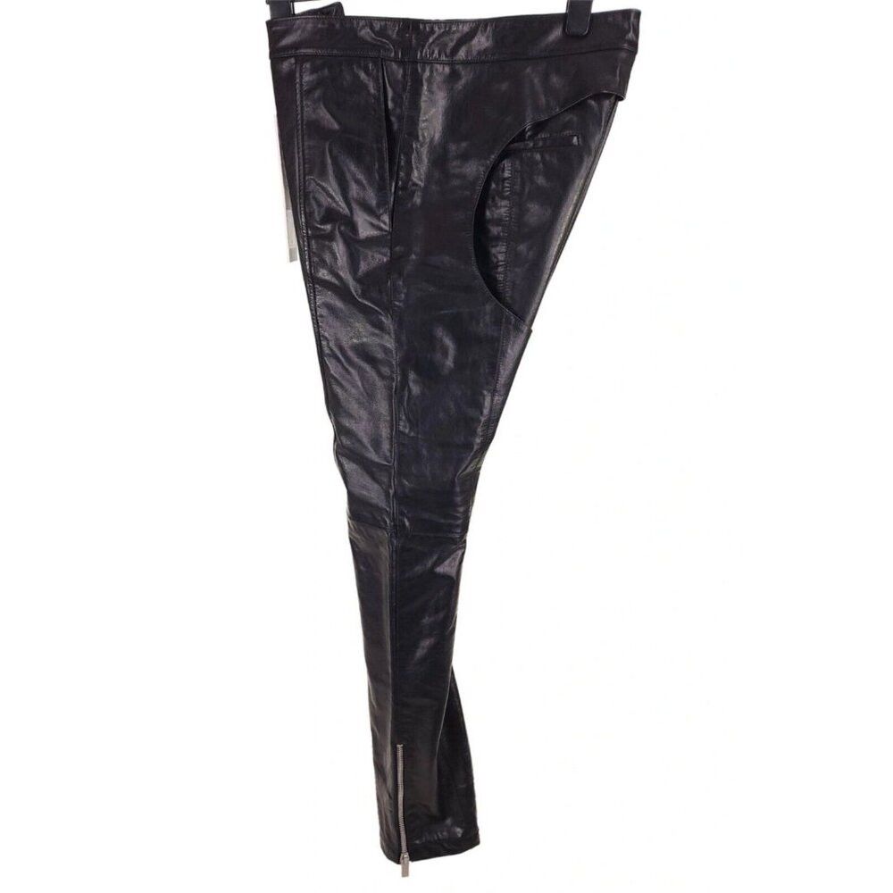 Leather Adyar Leather Brace Trousers Size XL Mens Black NWT Size US 38 / EU 54 - 5 Thumbnail