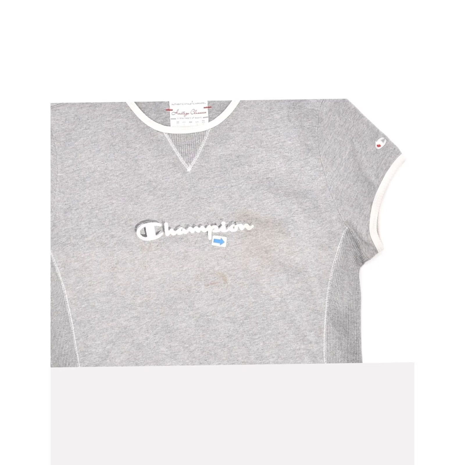 Champion CHAMPION Womens Heritage Classics Graphic T-Shirt Top Medium Grey UK 14 Size M / US 6-8 / IT 42-44 - 3 Thumbnail