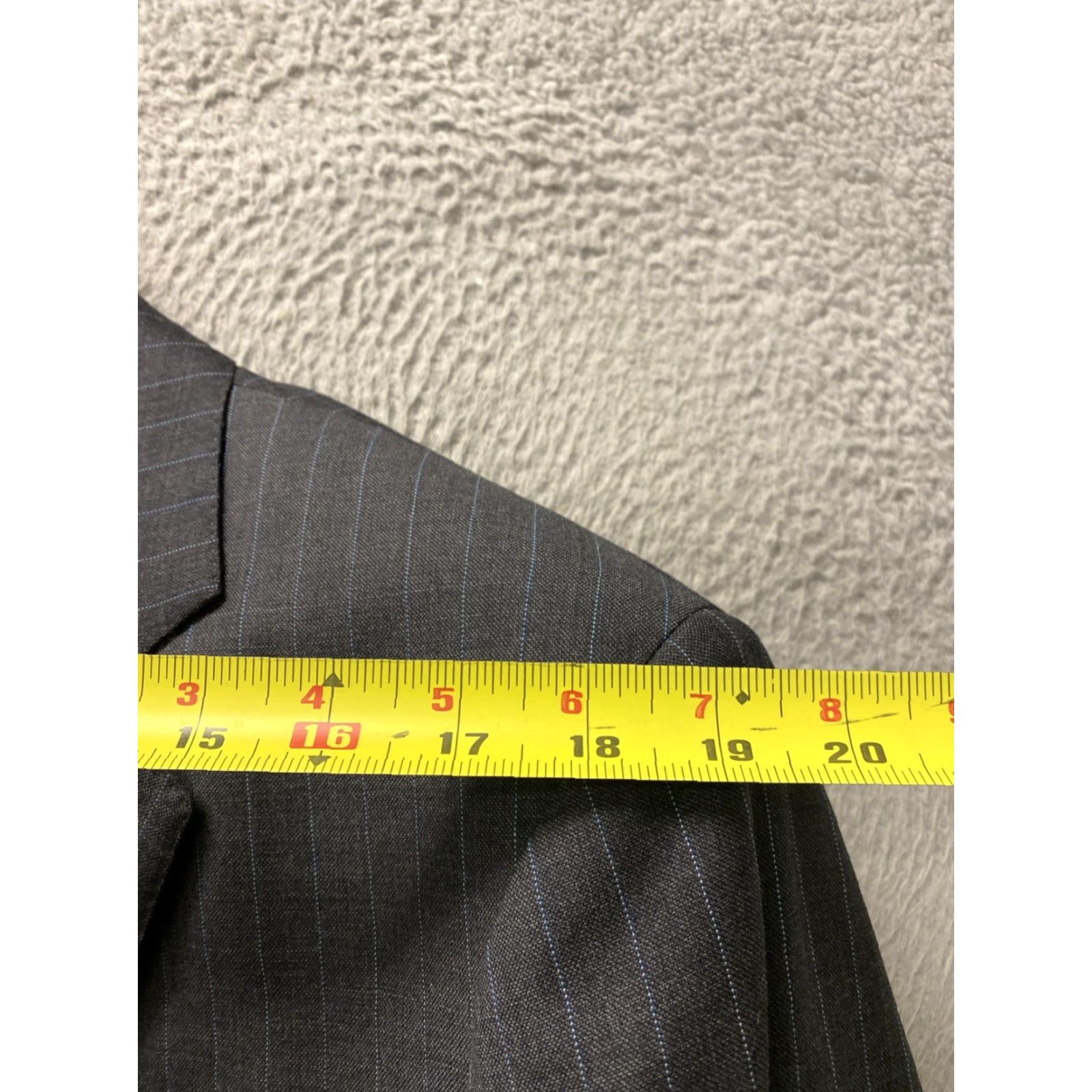 Brooks Brothers VINTAGE Brooks Brothers Suit Gray Striped 2 Piece Mens 46R Regular Blazer Jacket Dress Pants Size 46R - 6 Thumbnail