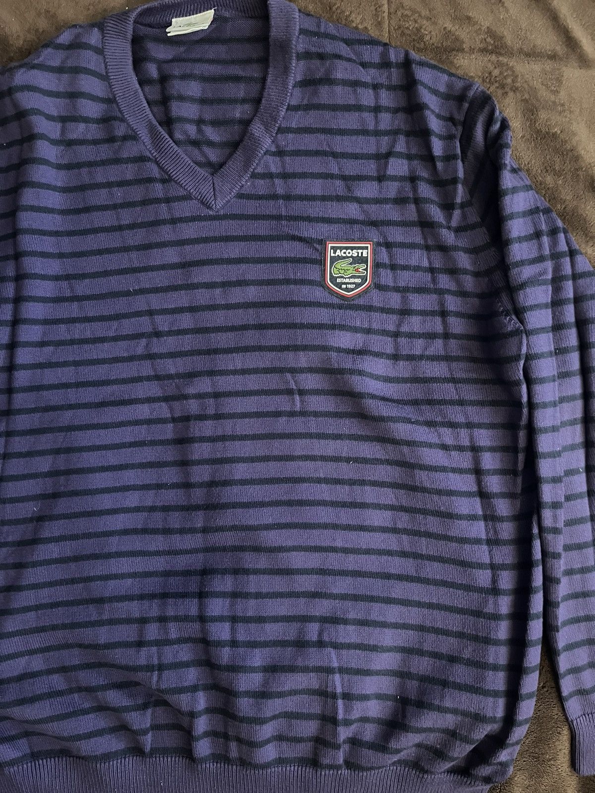 Lacoste Lacoste Crocodile Tennis Pullover Sweater Size XL/7 $165 Size US XL / EU 56 / 4 - 1 Thumbnail