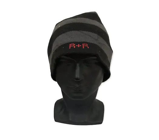 image of Stripe Design Beanie Hat, Men's