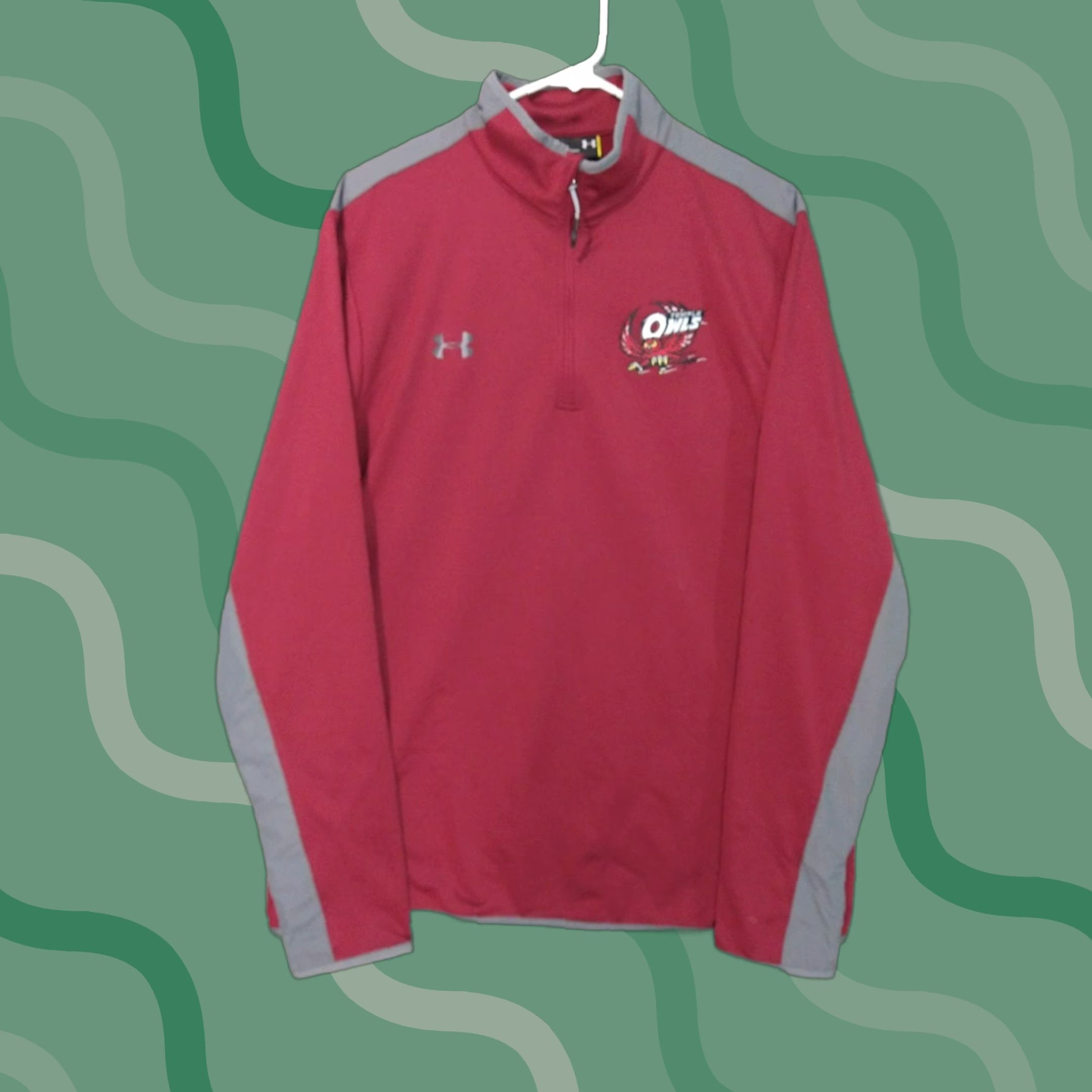 Under Armour Under Armour Sweatshirt Men XL Red Temple Owls Loose Cold Gear Pullover 1/4 Zip Size US XL / EU 56 / 4 - 1 Thumbnail
