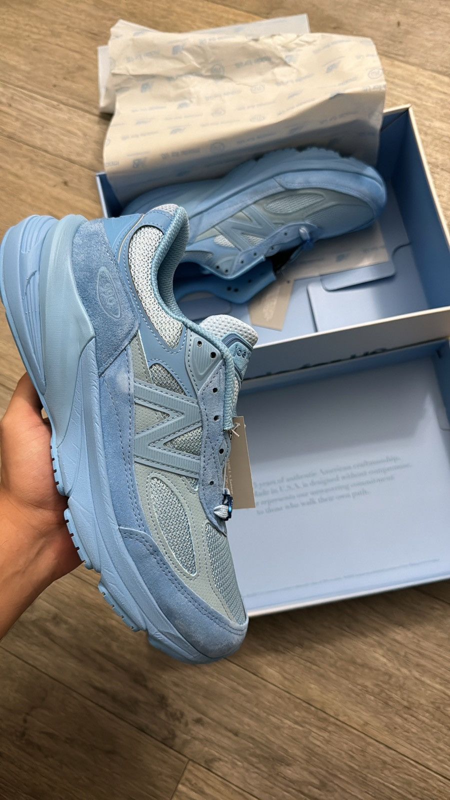 Joe Freshgoods × New Balance New Balance 990v6 MiUSA Joe Freshgoods Prom Blue Size US 10 / EU 43 - 3 Thumbnail