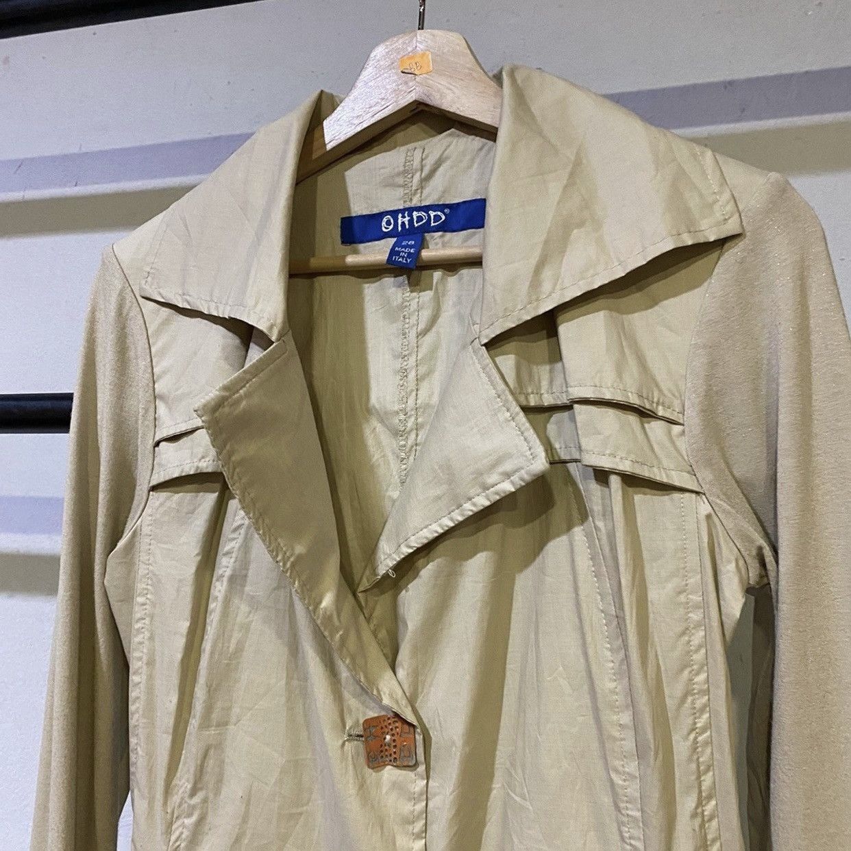 Designer OHDD Italian Designer Trench Coats Made In Italy Size S / US 4 / IT 40 - 3 Thumbnail