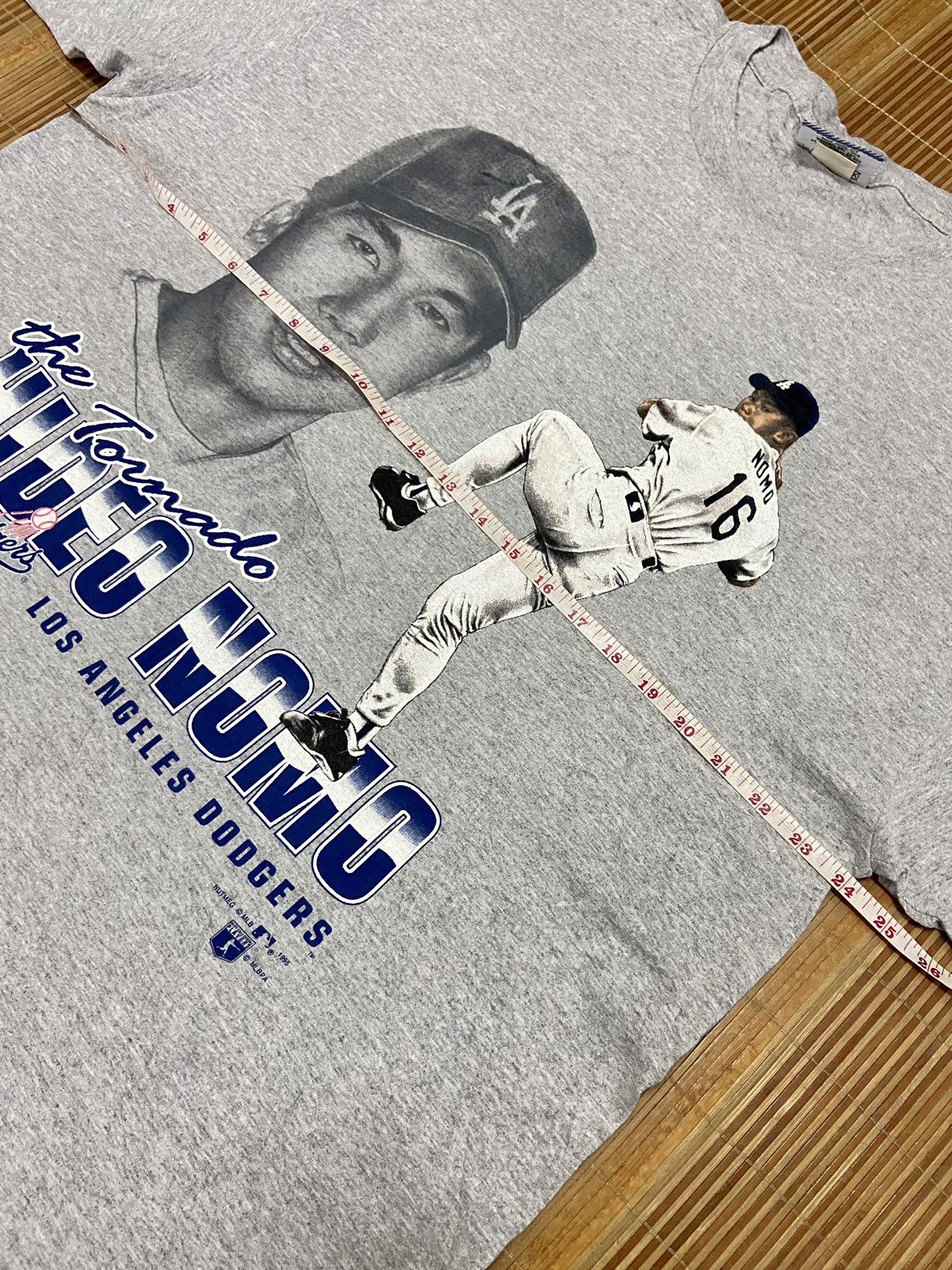 MLB × Vintage VINTAGE LA DODGERS THE TORNADO HIDEO NOMO TEE Size US XL / EU 56 / 4 - 7 Thumbnail