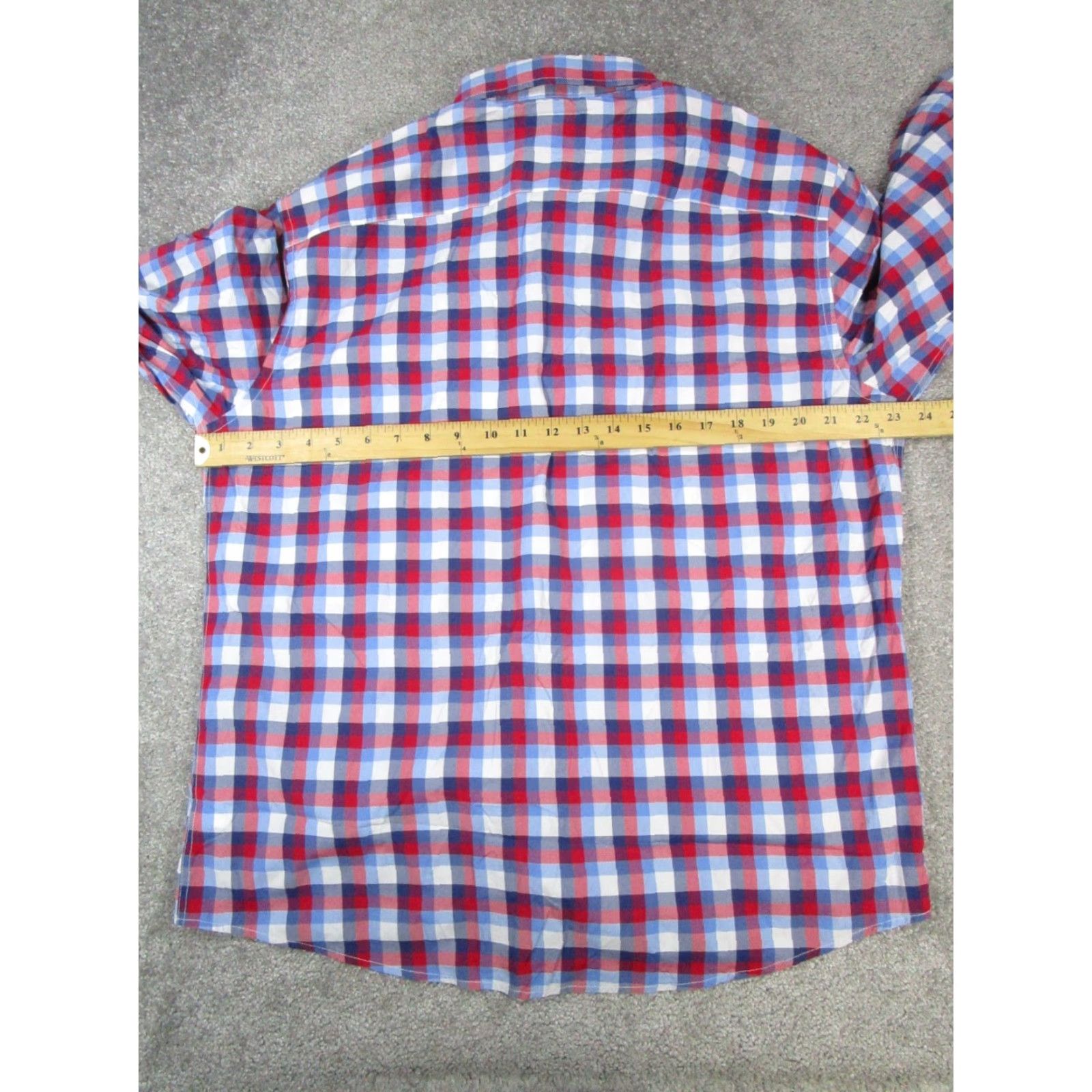 UNTUCKit UNTUCKit Stever Hill Shirt Mens XL Red White Blue Button Up Size US XL / EU 56 / 4 - 6 Thumbnail