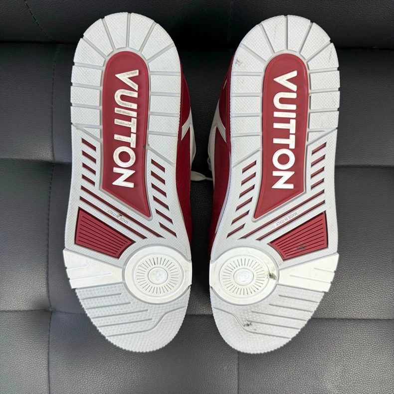 Louis Vuitton LV Louis Vuitton Trainer Shoes with Red Accents-2506 Size US 7 / EU 40 - 6 Thumbnail