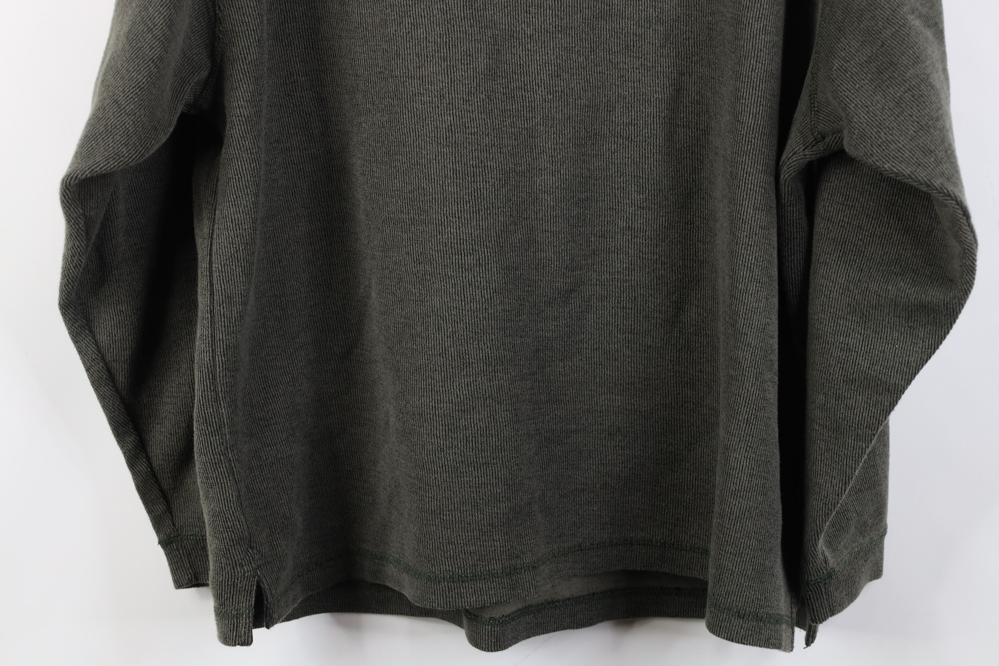 Vintage Vintage 90s Streetwear Knit Long Sleeve Henley T-Shirt Size US L / EU 52-54 / 3 - 10 Thumbnail