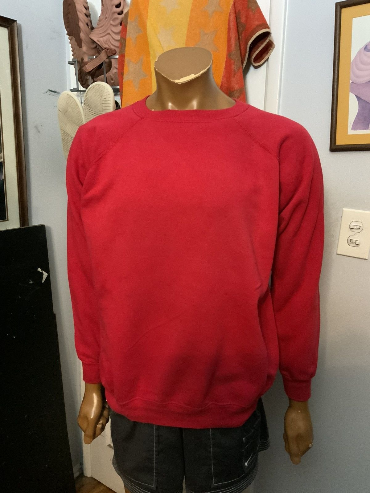Vintage Vintage Hanes Made In USA 50/50 Blank Crewneck Sweatshirt Size US XL / EU 56 / 4 - 13 Thumbnail