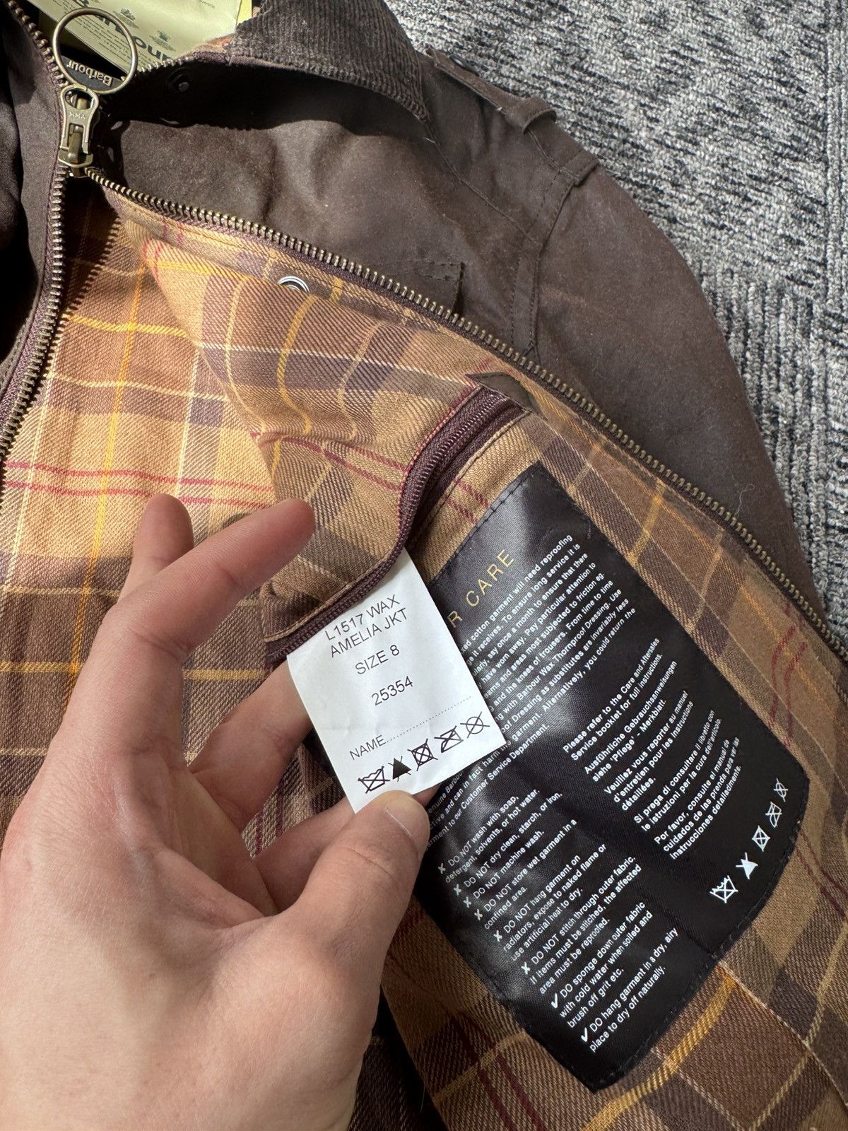 Barbour Barbour waxed jacket AMELIA brown NEW Size S / US 4 / IT 40 - 9 Thumbnail
