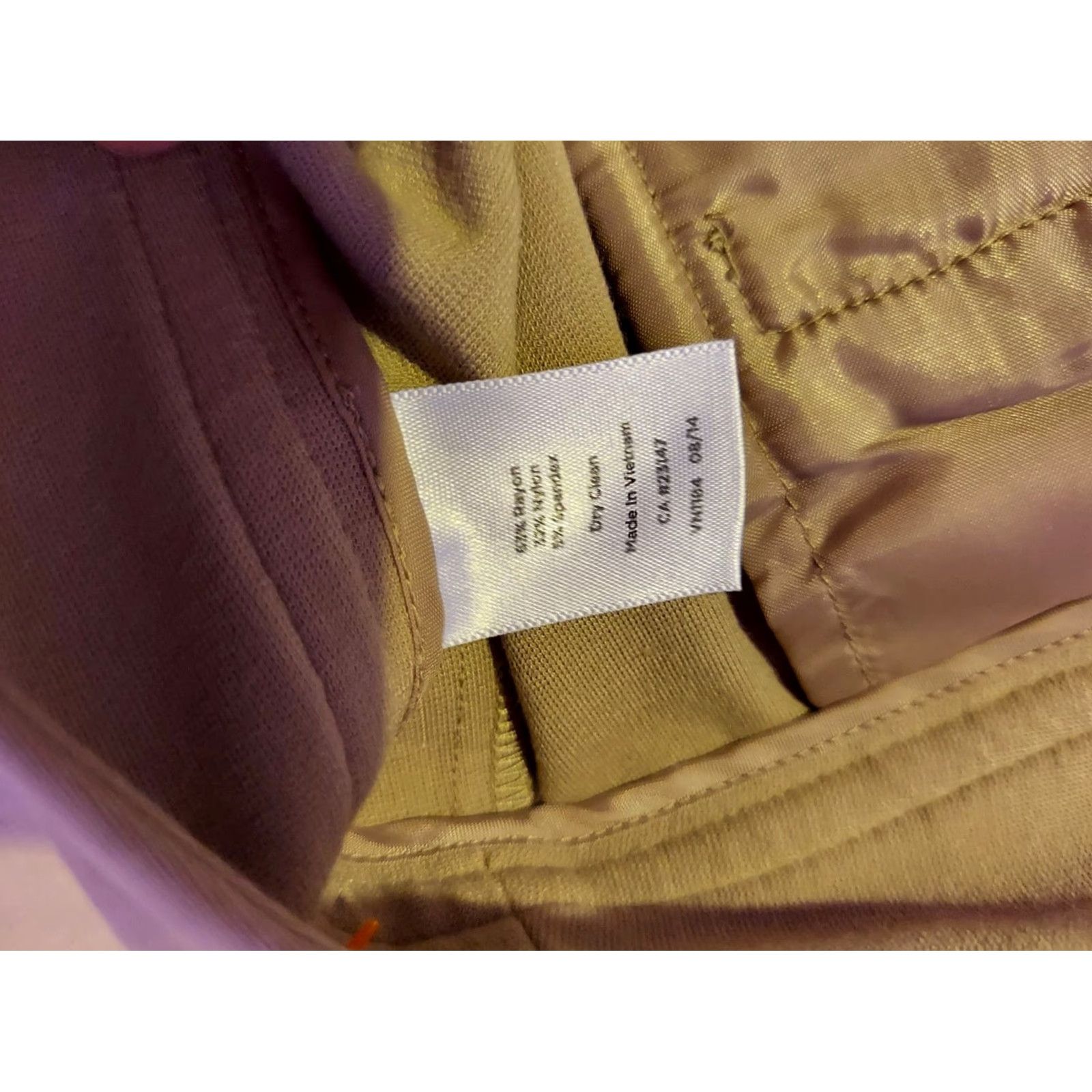 Talbots VINTAGE? No — Talbots Pants 2 Wool Cotton Beige Chino Flat Front Stretch Dressy Casual Regular Womens Pants Size 26" / US 2 / IT 38 - 4 Thumbnail