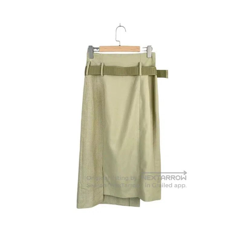Fendi Fendi Cashmere/Wool/Mulberry Silk Green Camouflage Belted Size 25" / US 0 / IT 36 - 2 Thumbnail