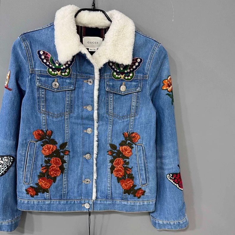 Gucci Gucci Size 10 Heavy industry lamb wool embroidered floral Size US S / EU 44-46 / 1 - 2 Thumbnail