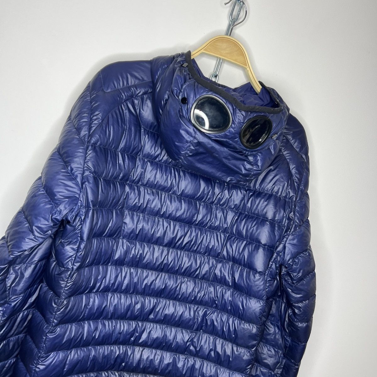 C.P. Company CP Company Goggle Puffer Down Jacket Hooded Nylon Dark Navy Size US M / EU 48-50 / 2 - 14 Thumbnail