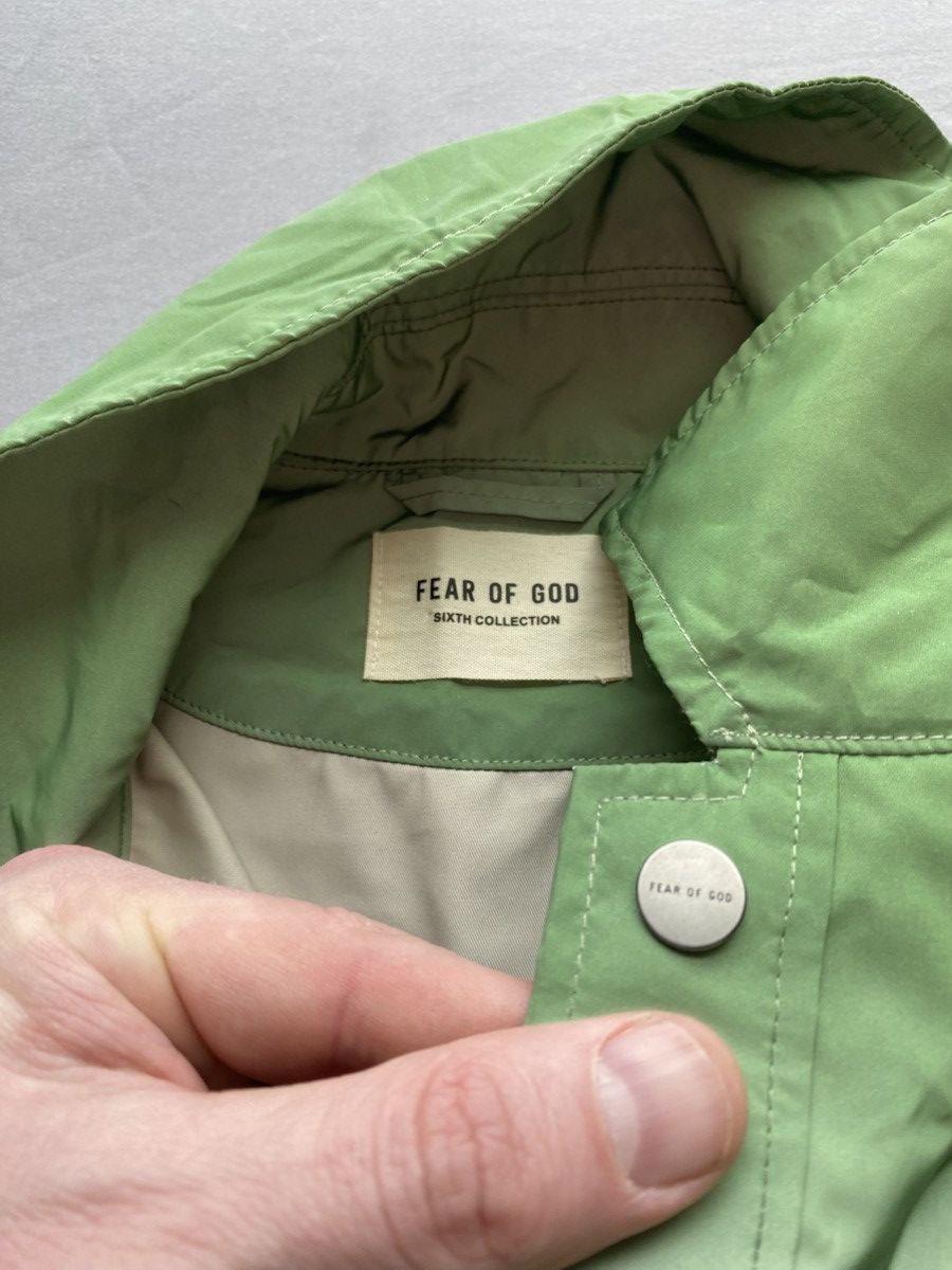 Fear of God Fear of God Effervescent Green Nylon Button Up Shirt Size US L / EU 52-54 / 3 - 2 Thumbnail