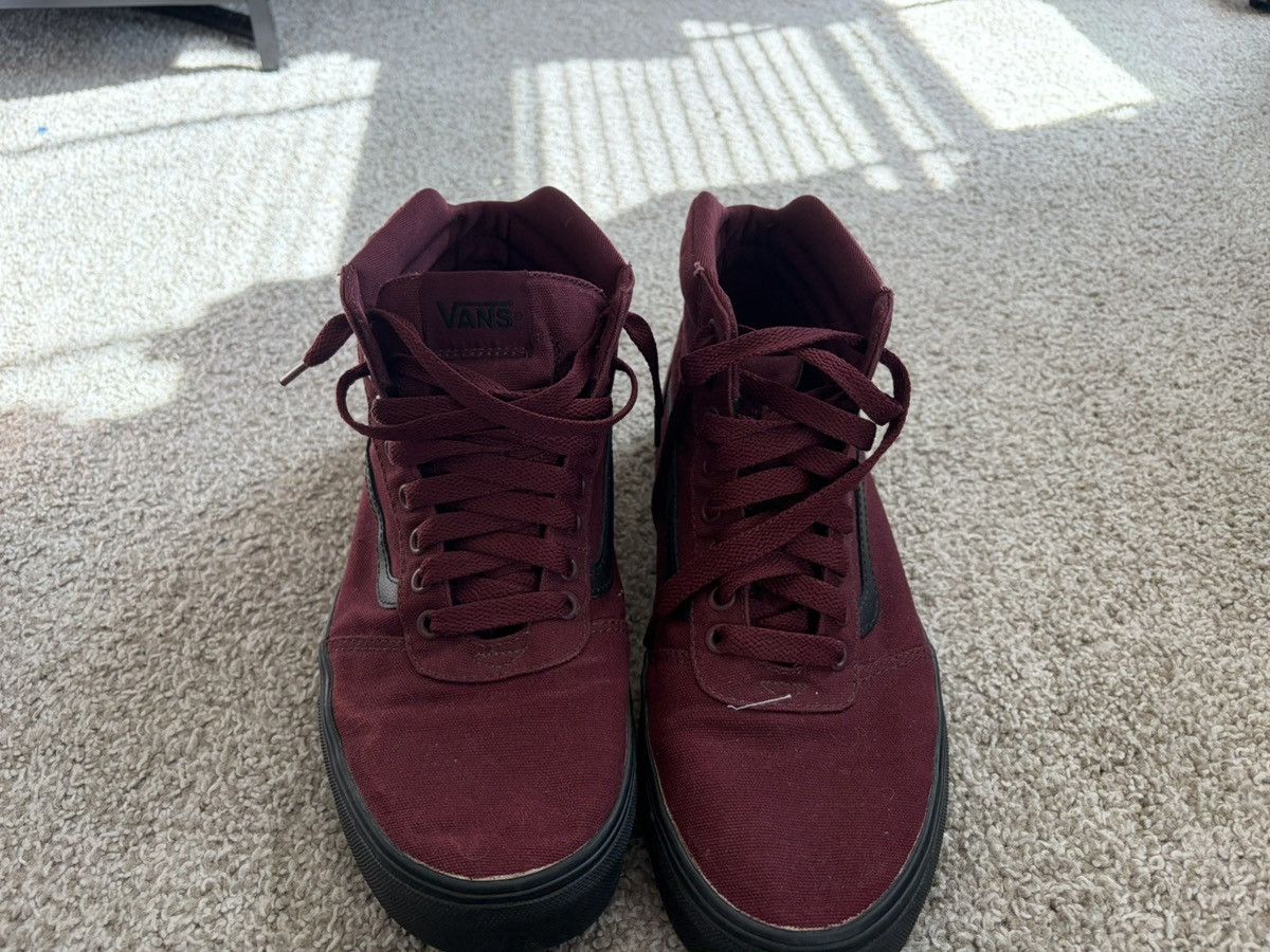 Vans Vans Maroon High Top Sneakers Size US 10 / EU 43 - 3 Thumbnail