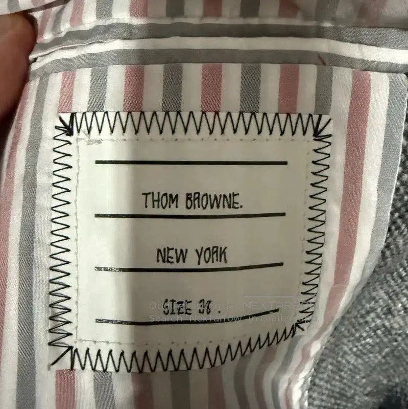 Thom Browne Thom Browne Gray Wool Logo Women's Down Coat . Size XXS / US 00 / IT 34 - 5 Thumbnail