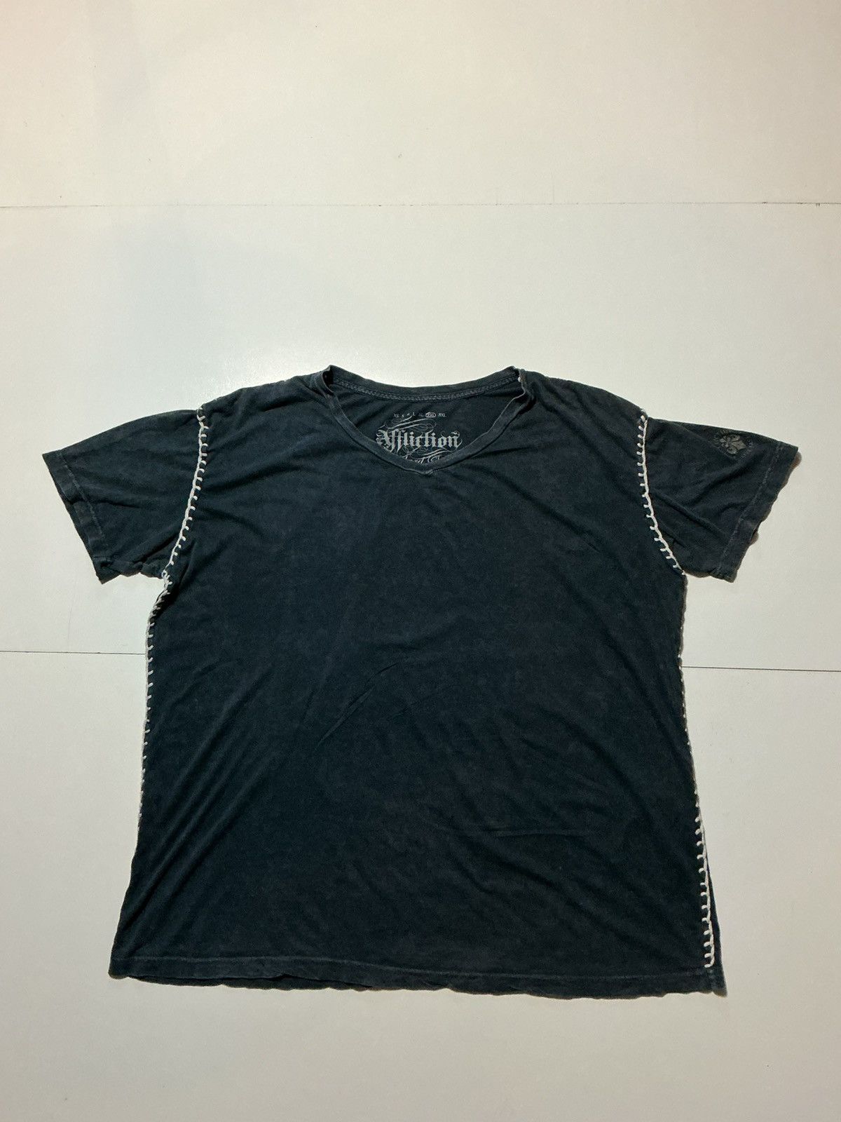 Affliction Affliction Standard Y2K Live Fast Thick Stitch T-Shirt Size US XXL / EU 58 / 5 - 1 Thumbnail