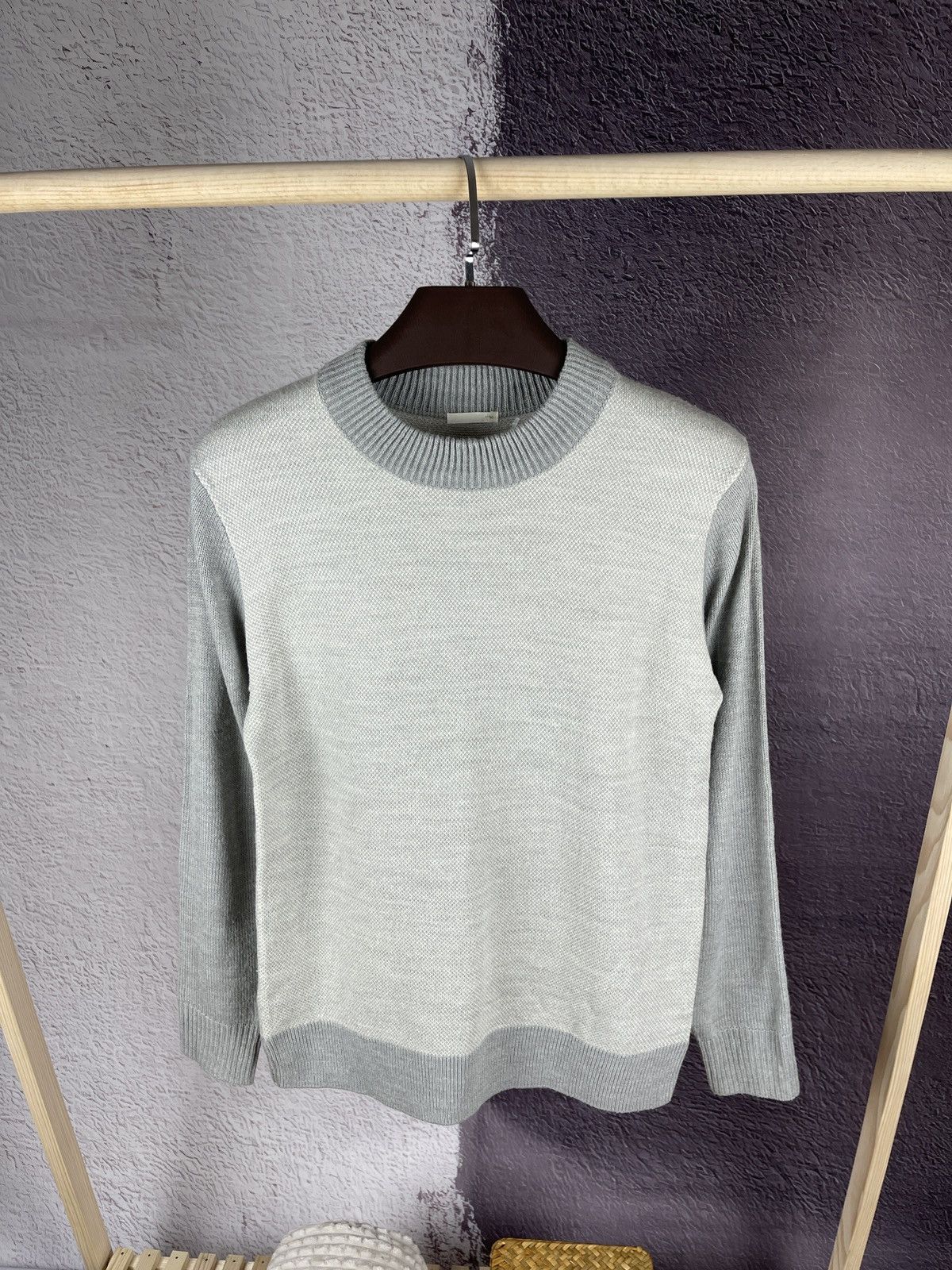 GU GU high neck double colour grey sweater Size US M / EU 48-50 / 2 - 1 Thumbnail