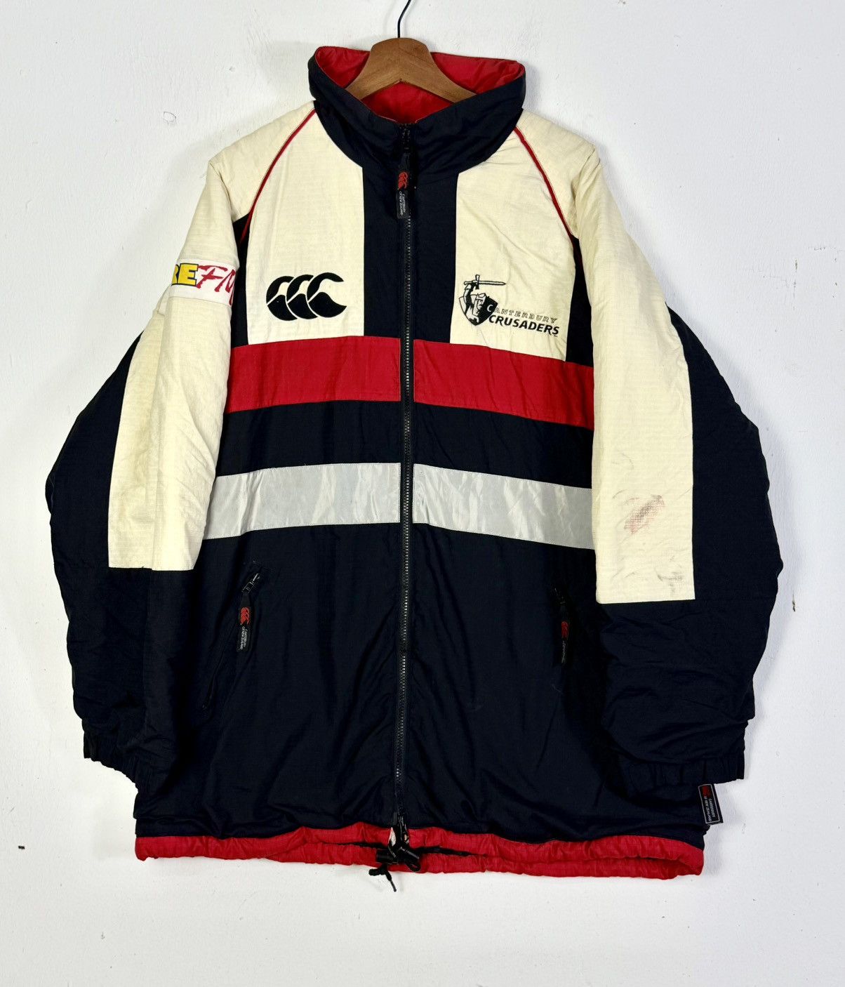 Canterbury of New Zealand Vintage Canterbury Crusader Colour Of Block Jacket Size US XXL / EU 58 / 5 - 1 Thumbnail