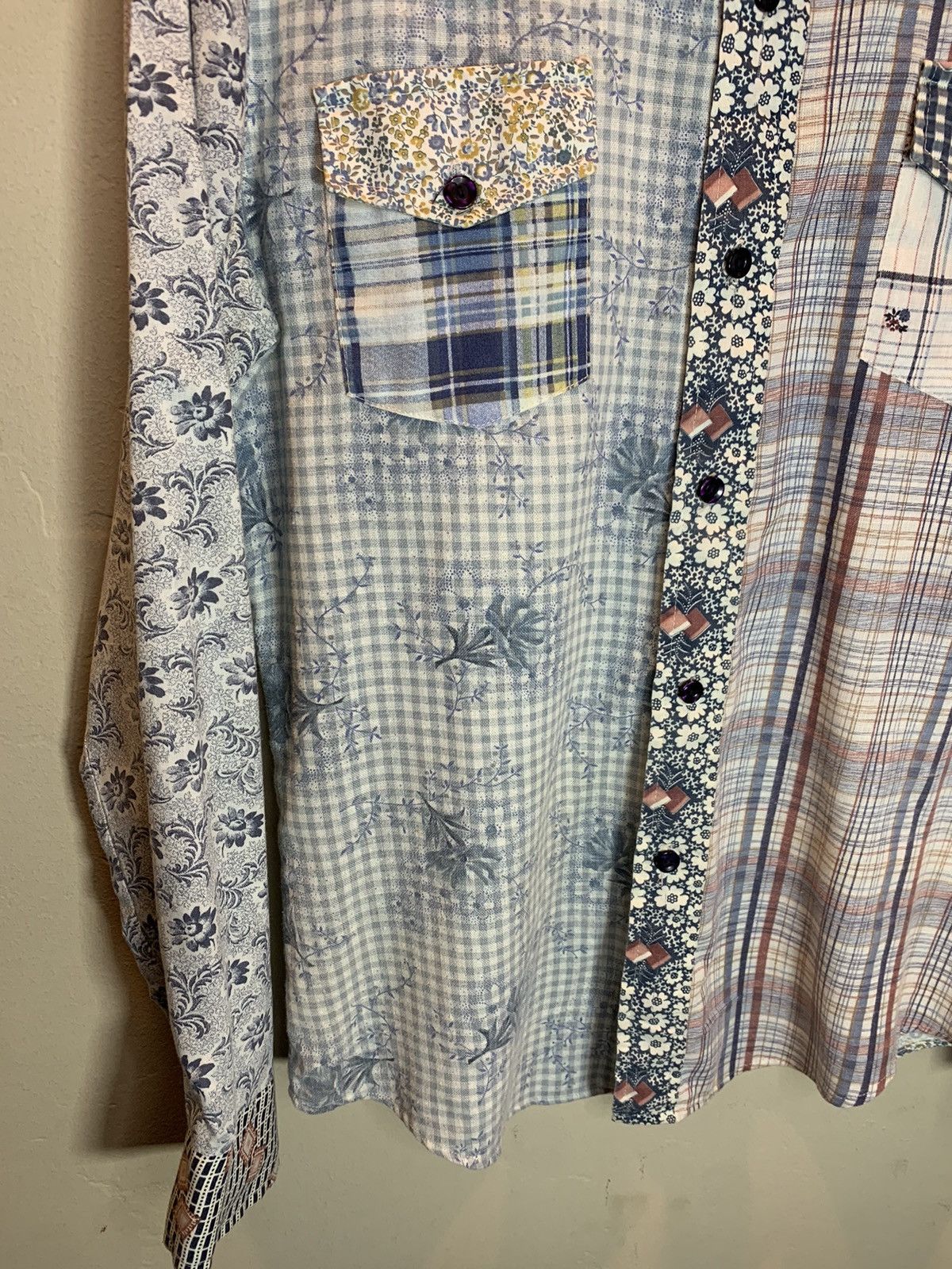 Kennington Ltd. RARE* Vintage 70’s Kennington Patchwork Western Button Shirt Size US M / EU 48-50 / 2 - 5 Thumbnail