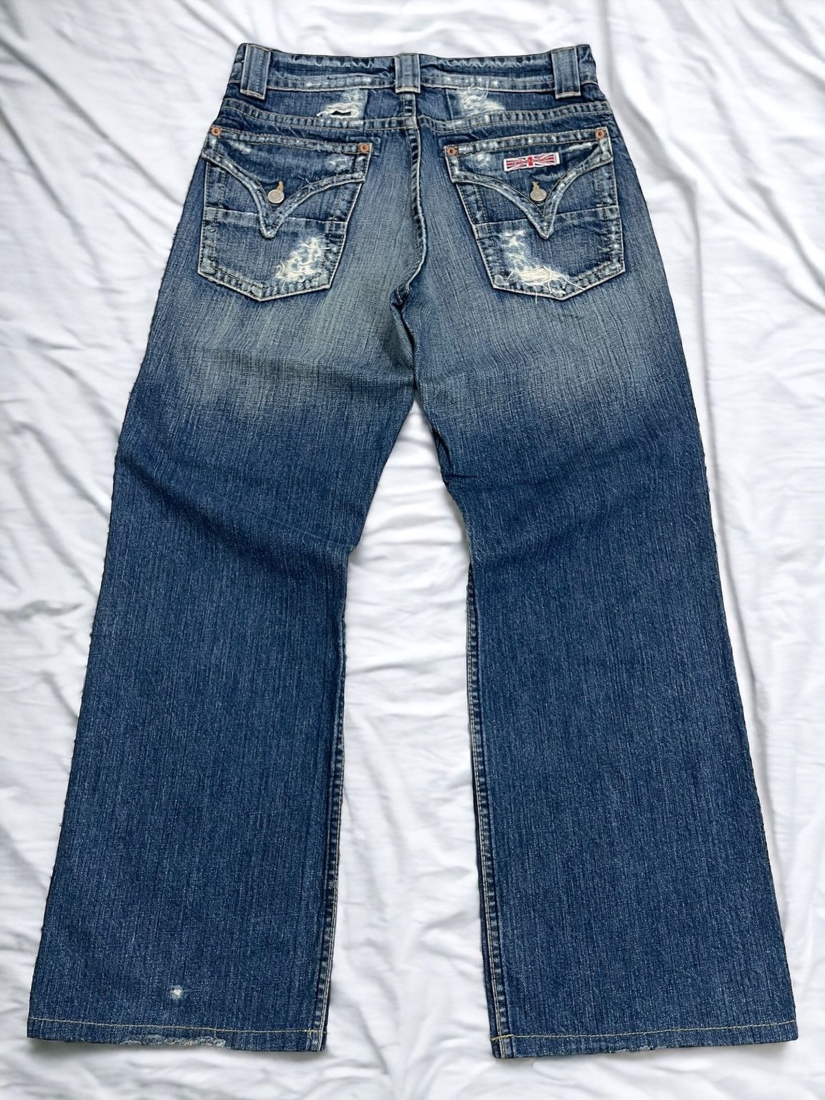 Hudson Vintage Hudson American Distressed Denim Pants (A14) Size US 29 - 1 Thumbnail