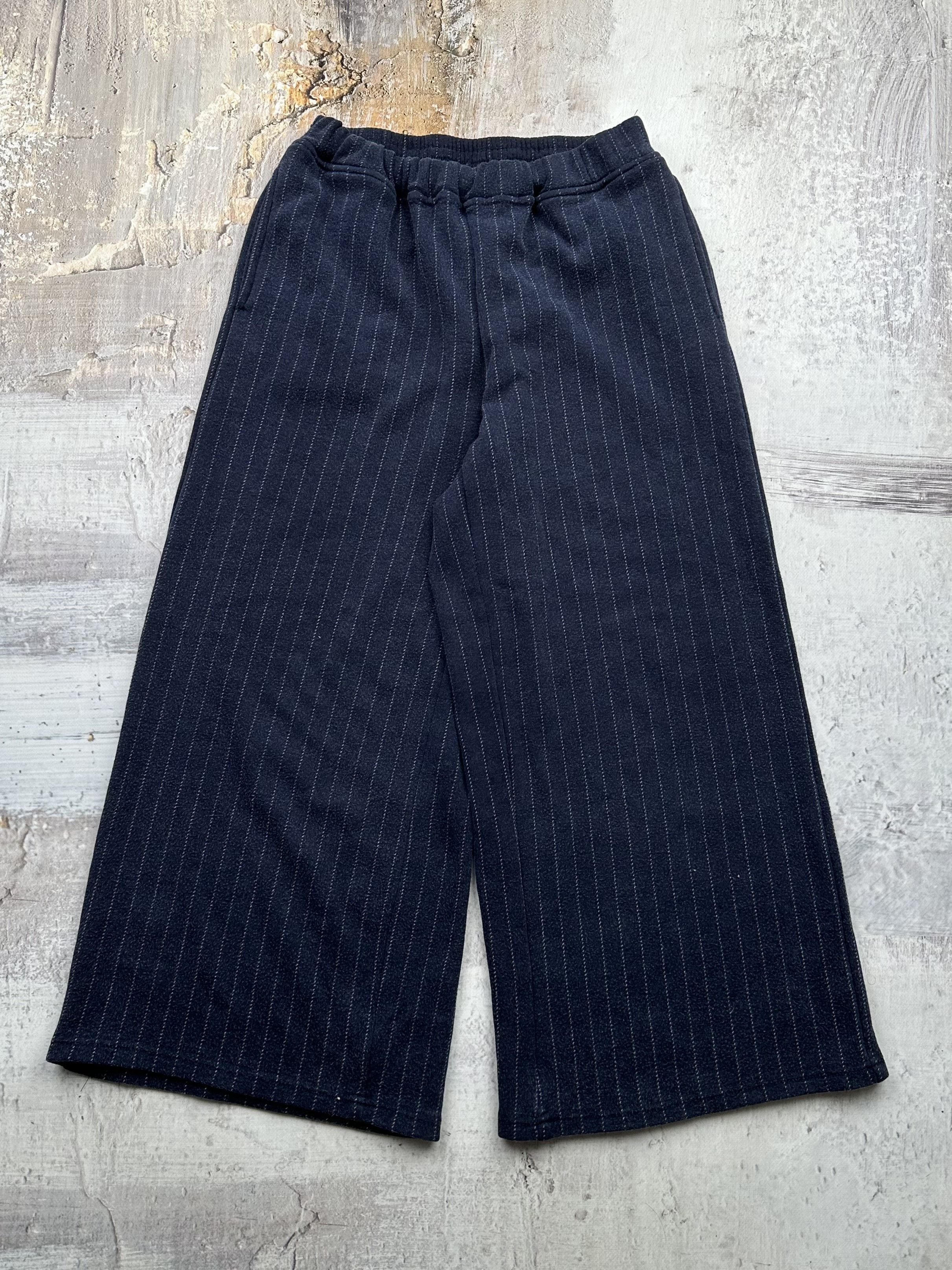 image of Avant Garde Vintage Parachute Wide Striped Pants in Blue, Men's (Size 30)