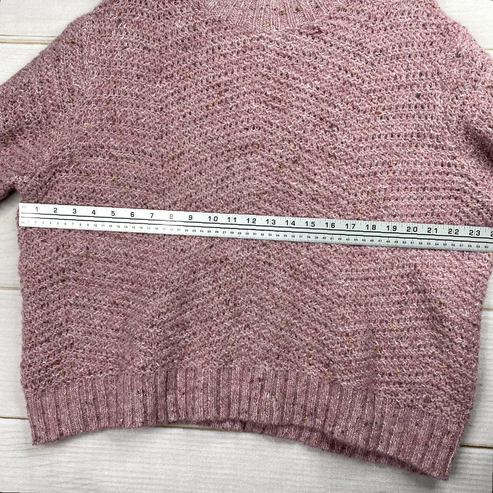 Old Navy OLD NAVY Pink Women's XXL Pullover Mock Neck Fuzzy Knit Sweater - 2XL Casual Winter Fall Knit Raglan Long Sleeve Adult Women Size XXL / US 16-18 / IT 52-54 - 4 Thumbnail